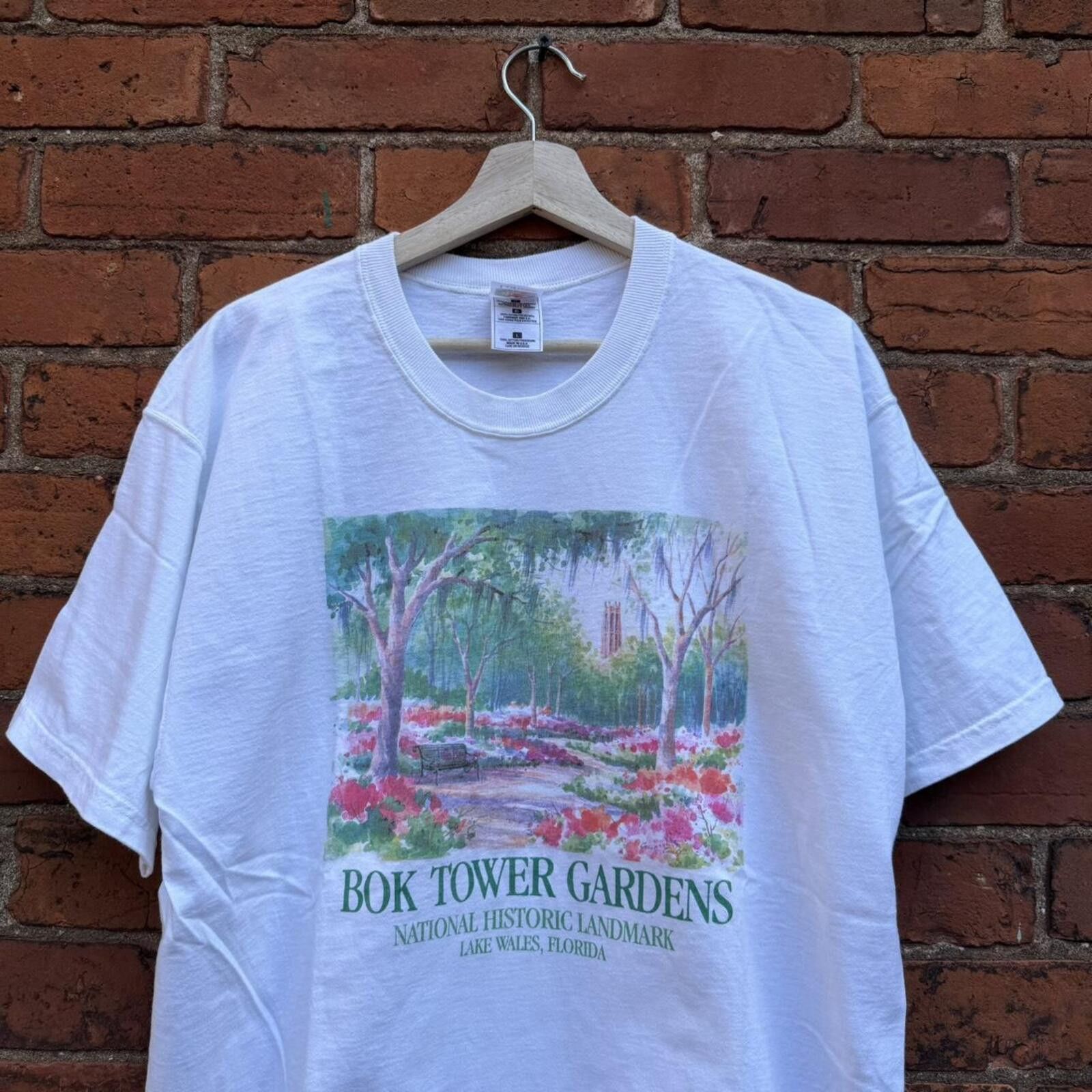 Fruit Of The Loom Vintage bok tower gardens Lake Wales Florida t shirt 00s L Size US L / EU 52-54 / 3 - 1 Thumbnail