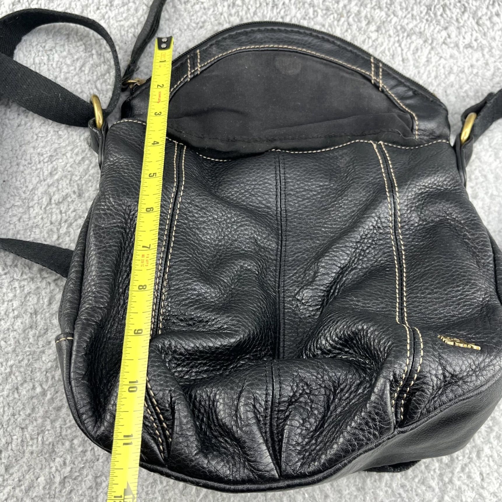 The Sak VINTAGE The Sak Leather Shoulder Bag Purse Black Women Medium Bag Casual Travel Workwear Satchel Women Size ONE SIZE - 6 Thumbnail