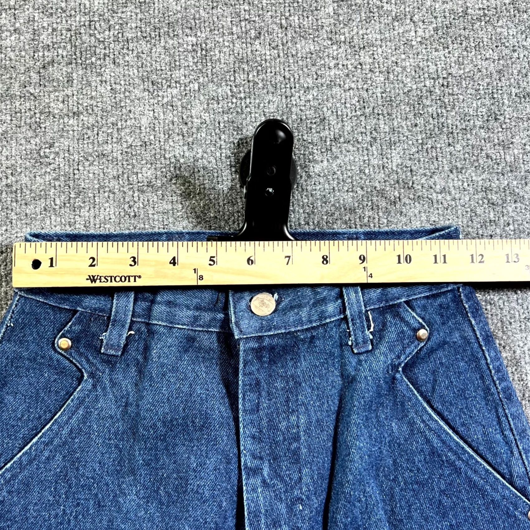 Roper Roper Jeans Women's 3 Blue Denim Dark Wash Straight Leg Vintage Retro Jeans Size 26" / US 2 / IT 38 - 7 Thumbnail