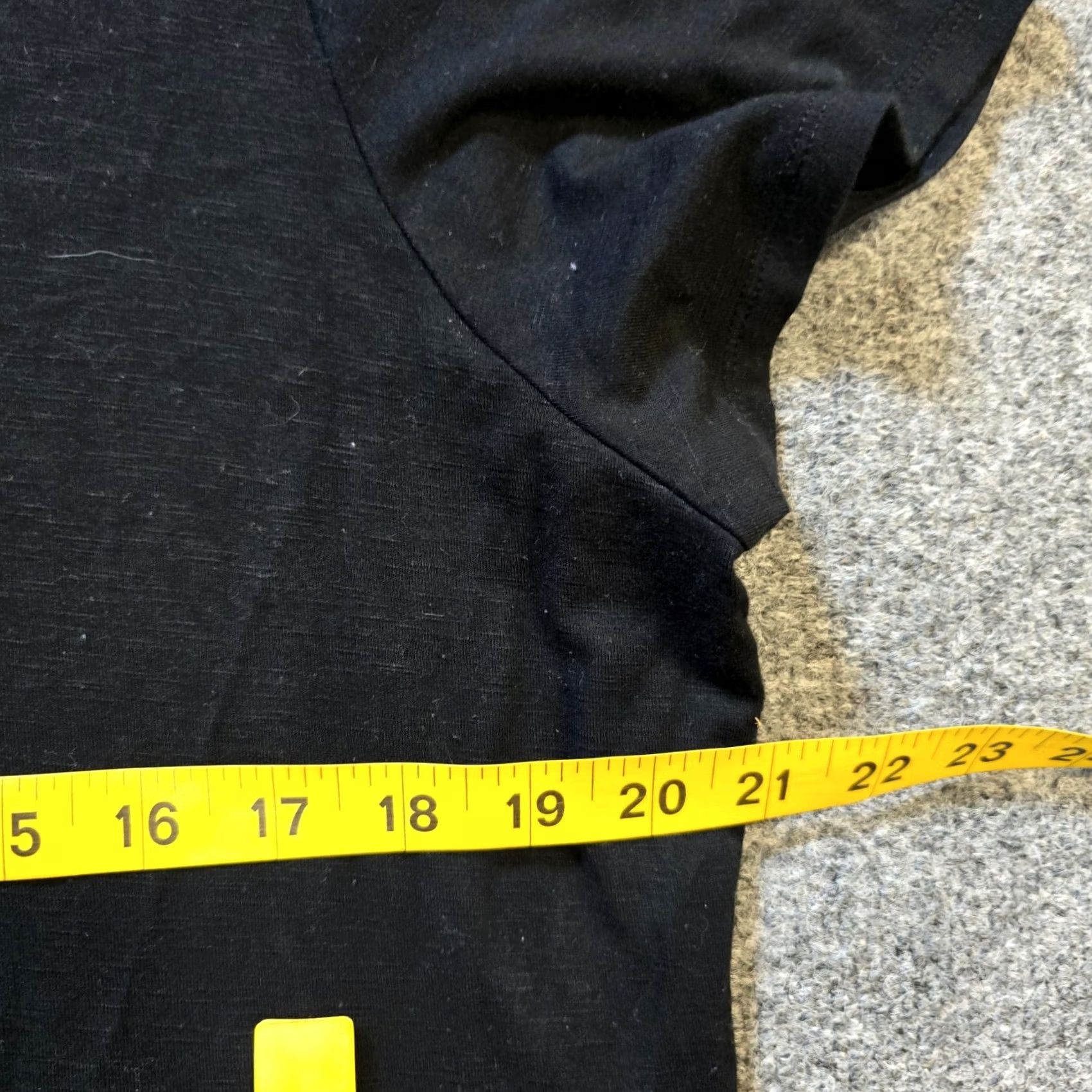 J. Jill J. Jill Dress Womens XL Black Stretchy Short Sleeve Midi Casual Minimalist Shift Knit Rayon Spandex Regular Sleeve Cap Black Size 40" / US 18 - 4 Thumbnail