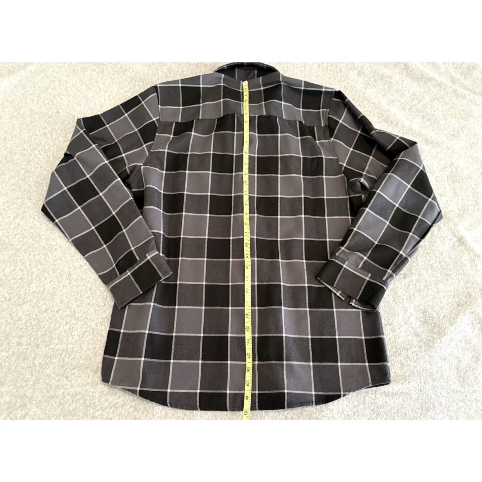 Vintage Dixxon The Dark Horse Long Sleeve Black Gray Button Up Flannel Shirt Mens M Size US M / EU 48-50 / 2 - 5 Thumbnail