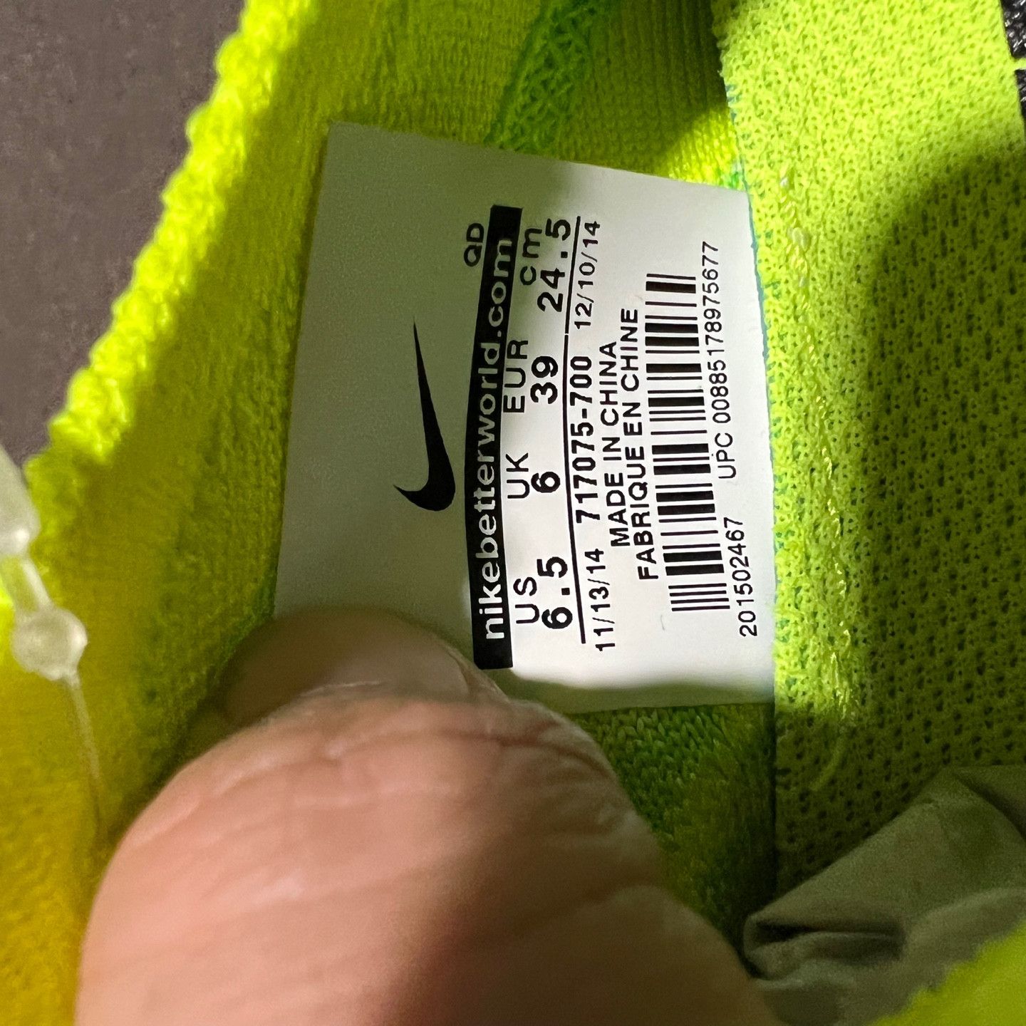 Nike Nike Free 4.0 Flyknit Green 6.5 Size US 6.5 / IT 36.5 - 7 Thumbnail