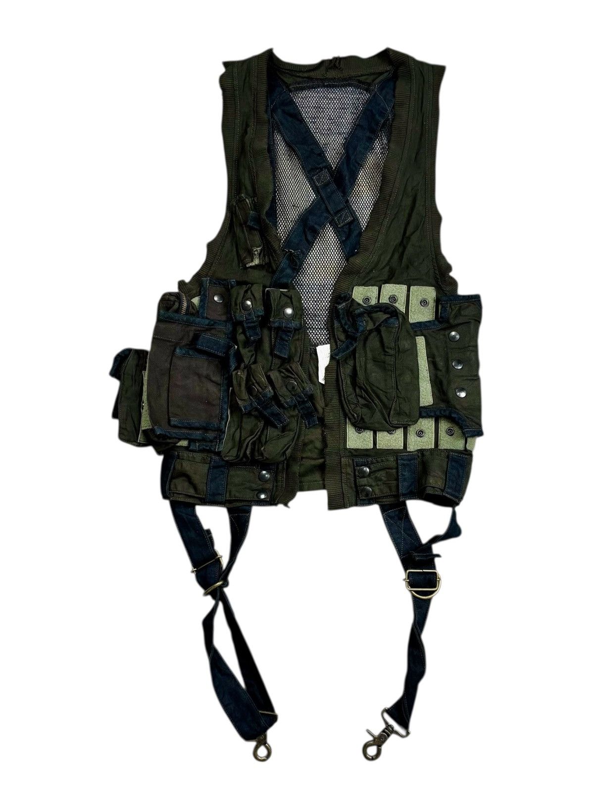 Le Grande Bleu (L.G.B.) Archive Veronica "Under Control" Cargo Vest Jacket Size US M / EU 48-50 / 2 - 2 Thumbnail