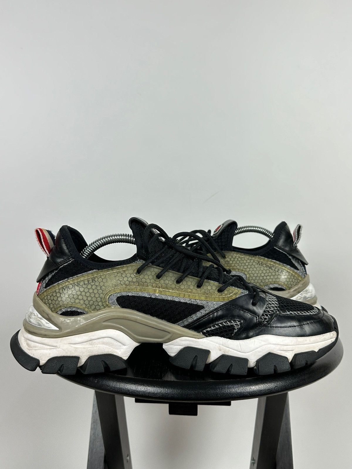 Moncler Moncler Trevor Scarpa Leather Low Top Sneakers Size US 9.5 / EU 42-43 - 8 Thumbnail