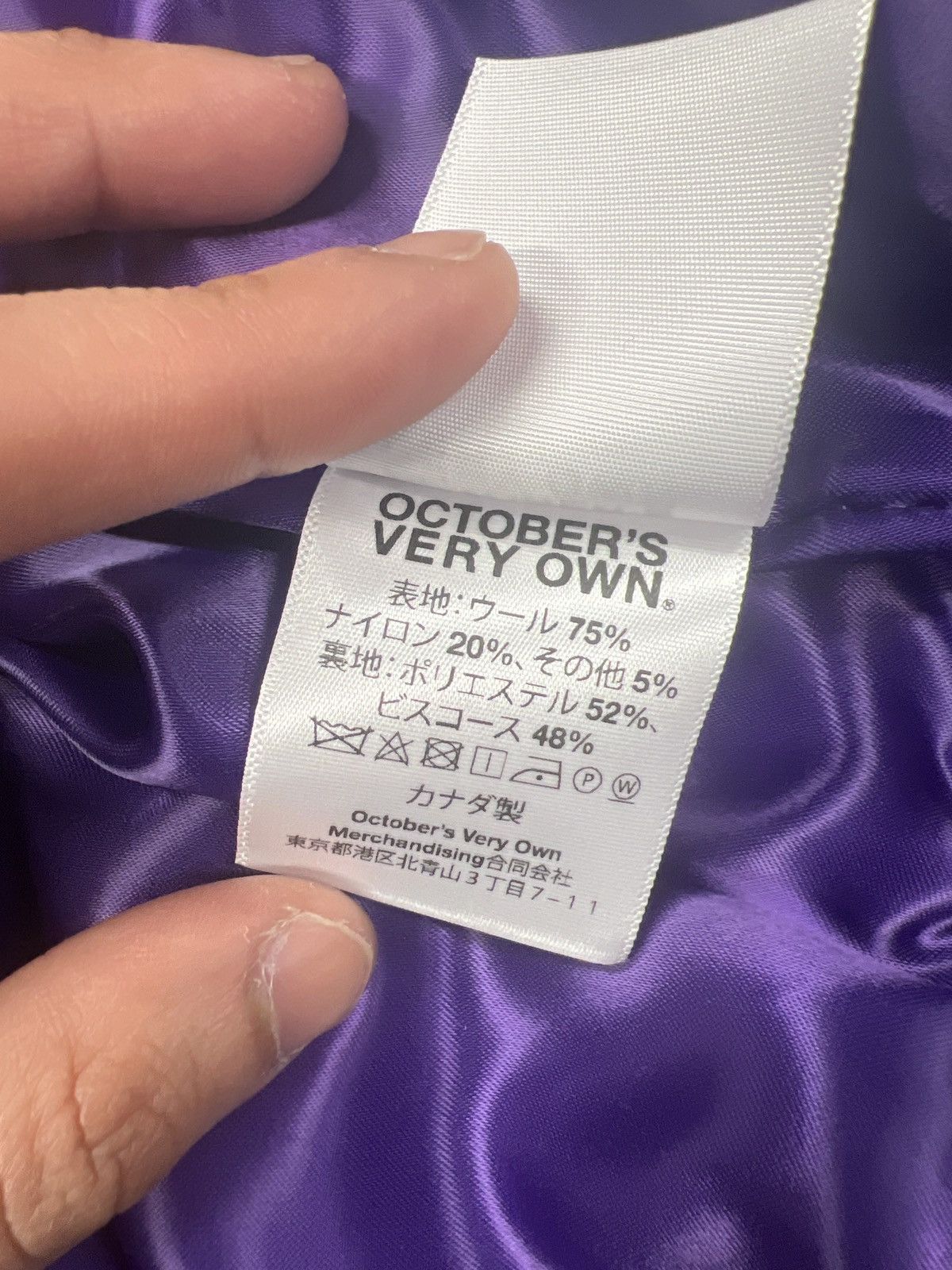 October's Very Own BRAND NEW OCTOBERS VERY OWN x LA LAKERS VARISTT JACKET Size US L / EU 52-54 / 3 - 3 Thumbnail