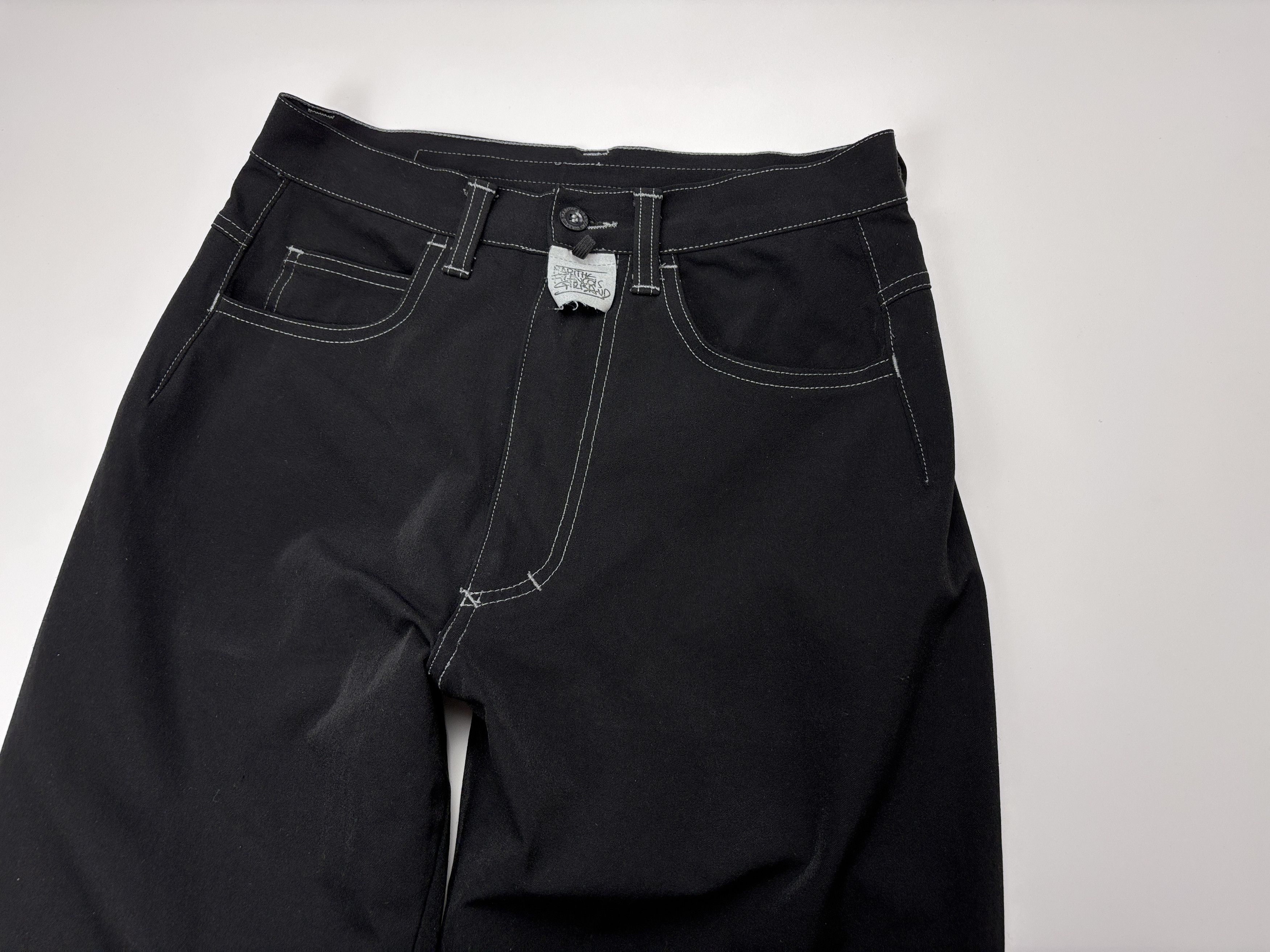 Marithe + Francois Girbaud × Vintage Vintage Marithe Francois Girbaud Pants Black Womens 42 / 26 Size 26" / US 2 / IT 38 - 2 Thumbnail