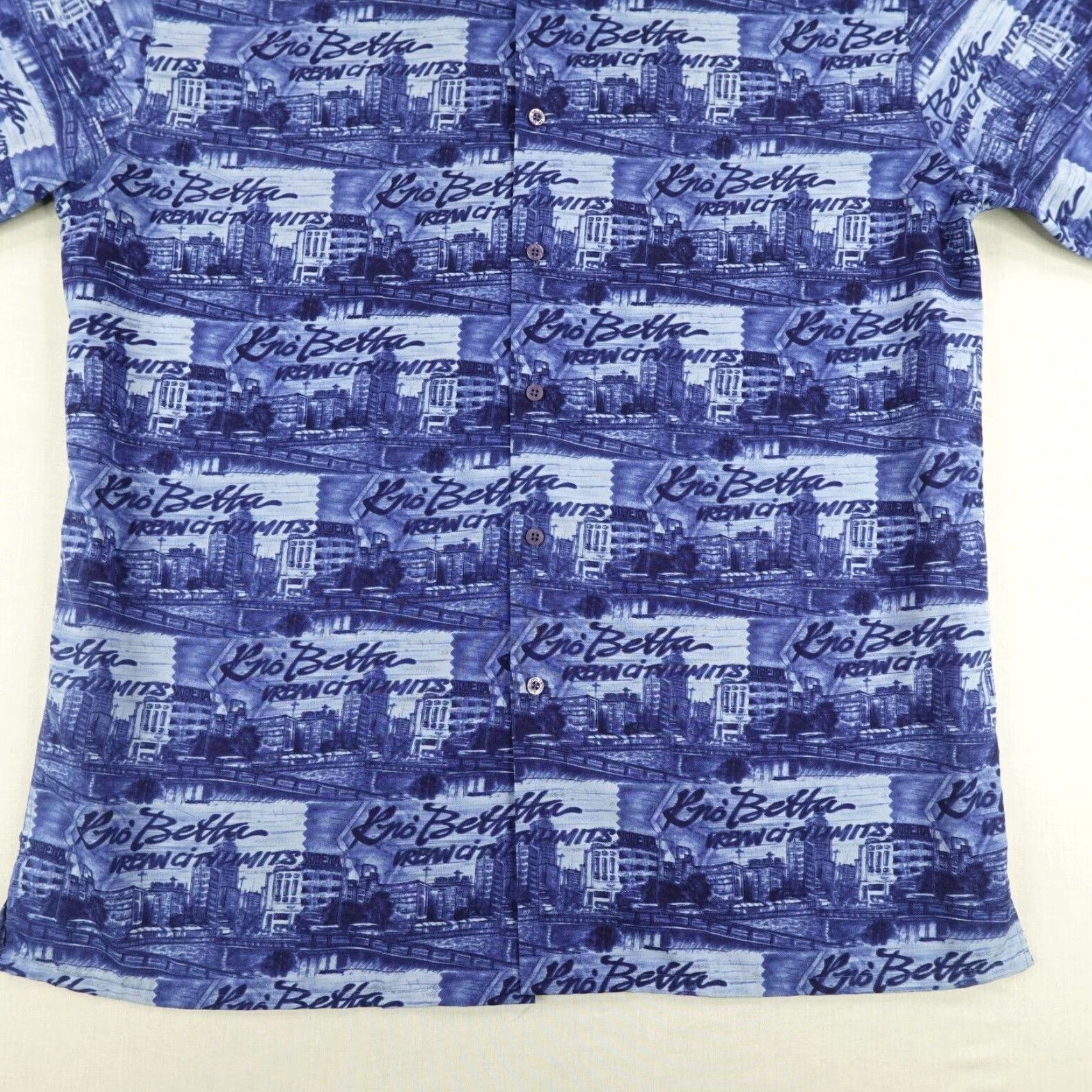 Vintage VINTAGE Kno Betta Shirt XL Pink Button-Up Collared Short Sleeve AOP Graphic Print Men’s Size US XL / EU 56 / 4 - 3 Thumbnail