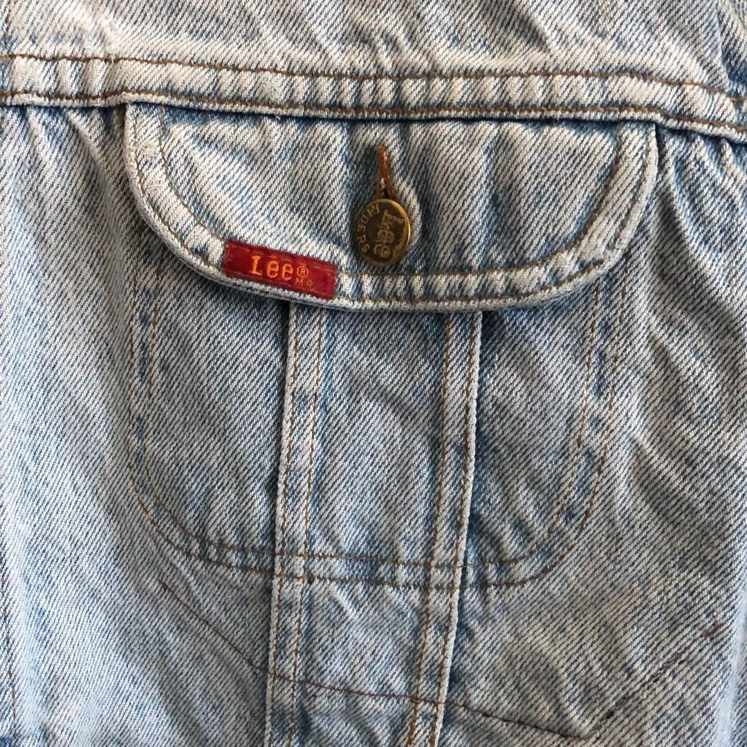 Lee Lee Light Wash Denim Jacket Boxy Cropped Streetwear Size US L / EU 52-54 / 3 - 4 Thumbnail