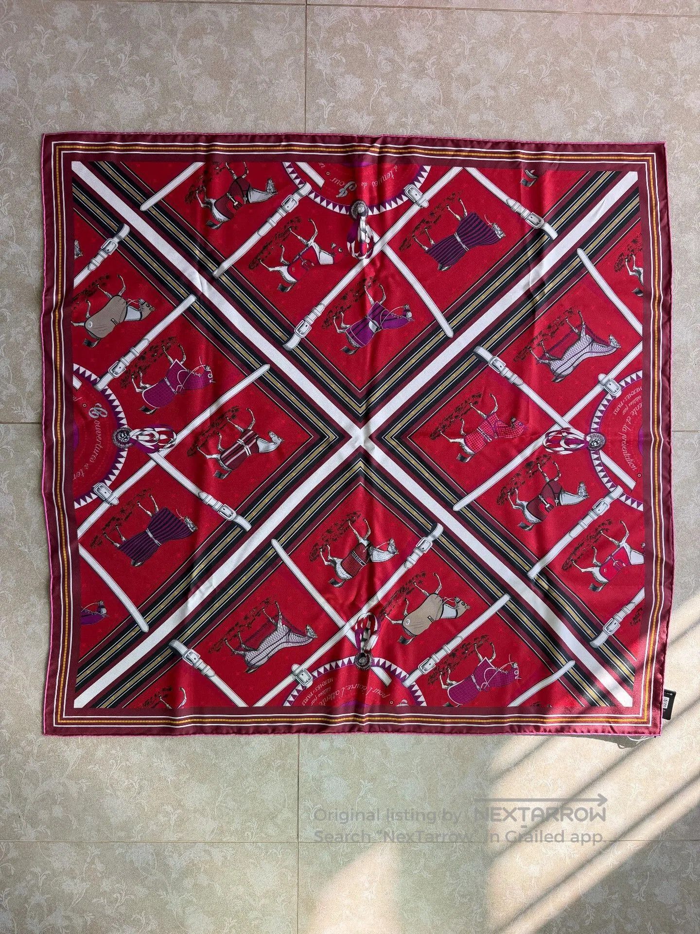Hermes Hermes 90x90cm Silk Scarf. Size ONE SIZE - 6 Thumbnail