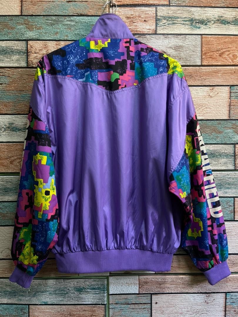 Vintage Vintage 90s GREAT FIELD Geometric Print Windbreaker Jacket Size US L / EU 52-54 / 3 - 2 Thumbnail
