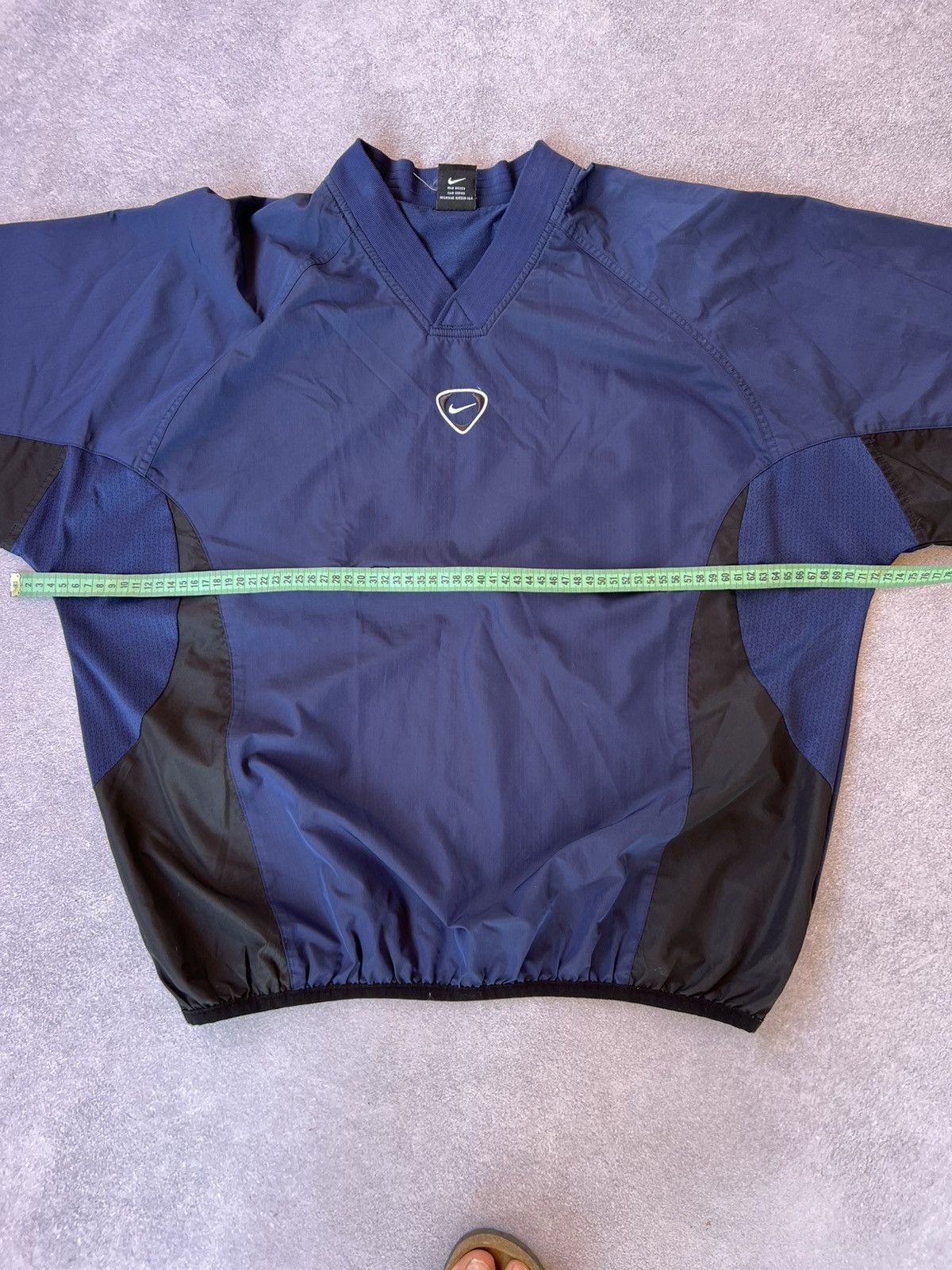 Nike 🔥 Vintage 90s Nike Dark Navy Nylon Pullover – Size L Size US L / EU 52-54 / 3 - 7 Thumbnail