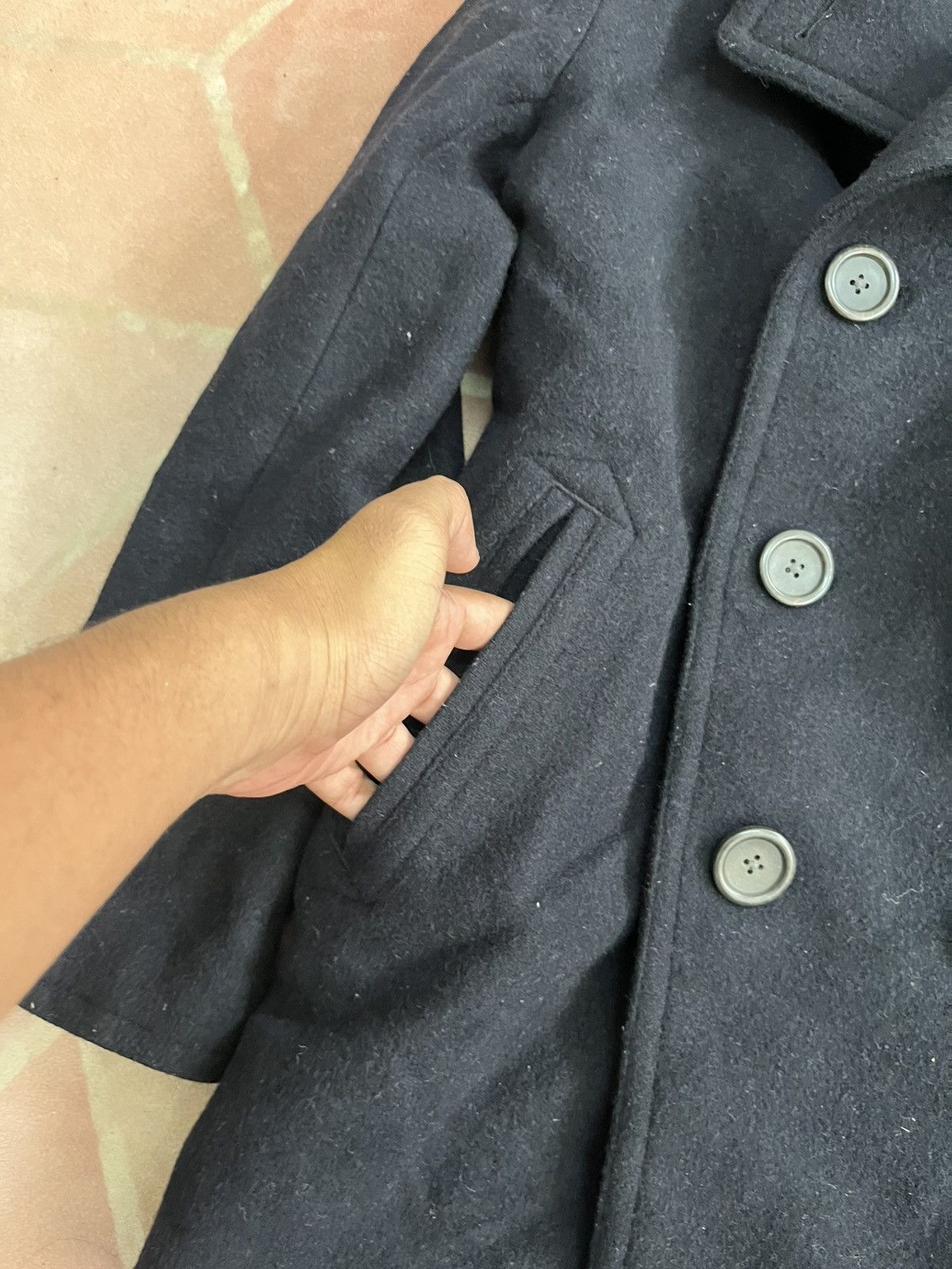 Vintage 💥Vintage 80s Unbranded Wool Jackets With Linen Lining Size M / US 6-8 / IT 42-44 - 5 Thumbnail