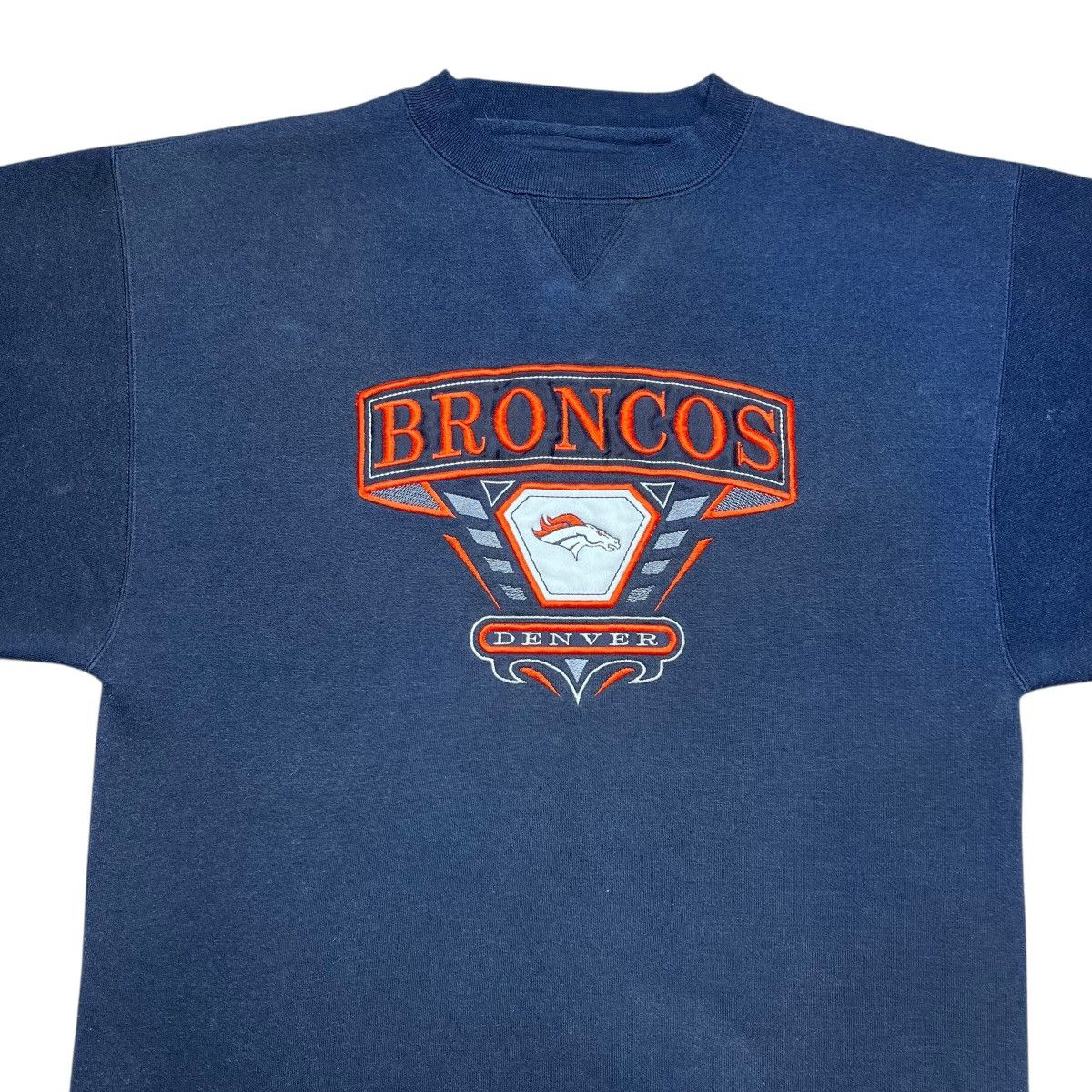 NFL Vintage 1990s NFL Denver Broncos Embroidered Sweatshirt Size US M / EU 48-50 / 2 - 4 Thumbnail