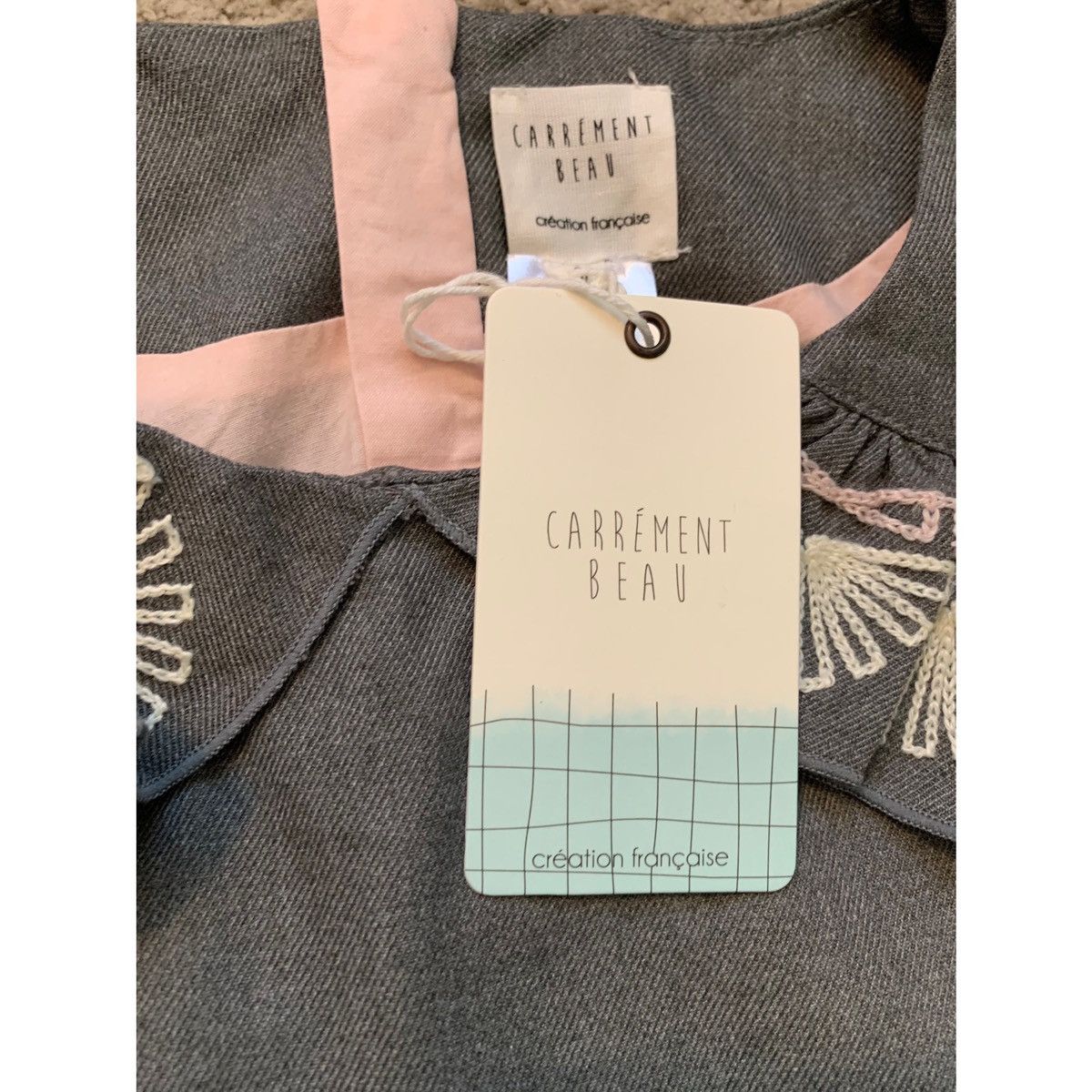 Other CARREMENT BEAU GIRL GREY RIFFLE DRESS Size XS / US 0-2 / IT 36-38 - 14 Thumbnail