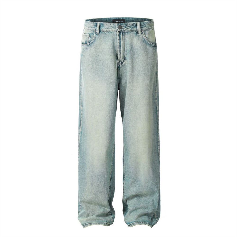 Designer × Japanese Brand Vintage washed distressed loose casual jeans Size US 32 / EU 48 - 1 Thumbnail