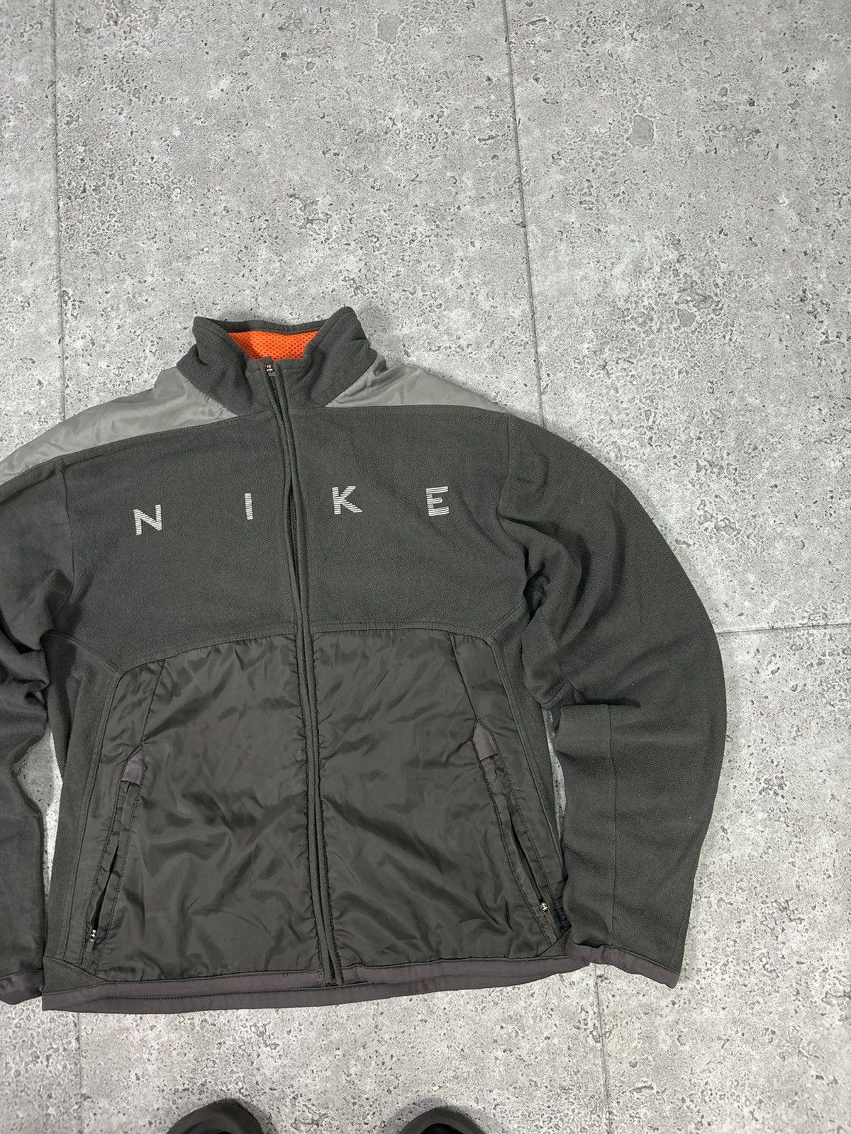 Nike × Vintage 90s Fleece ZIP Up Jacket Nike Swoosh Logo Vintage Hype Y2K Size US S / EU 44-46 / 1 - 2 Thumbnail