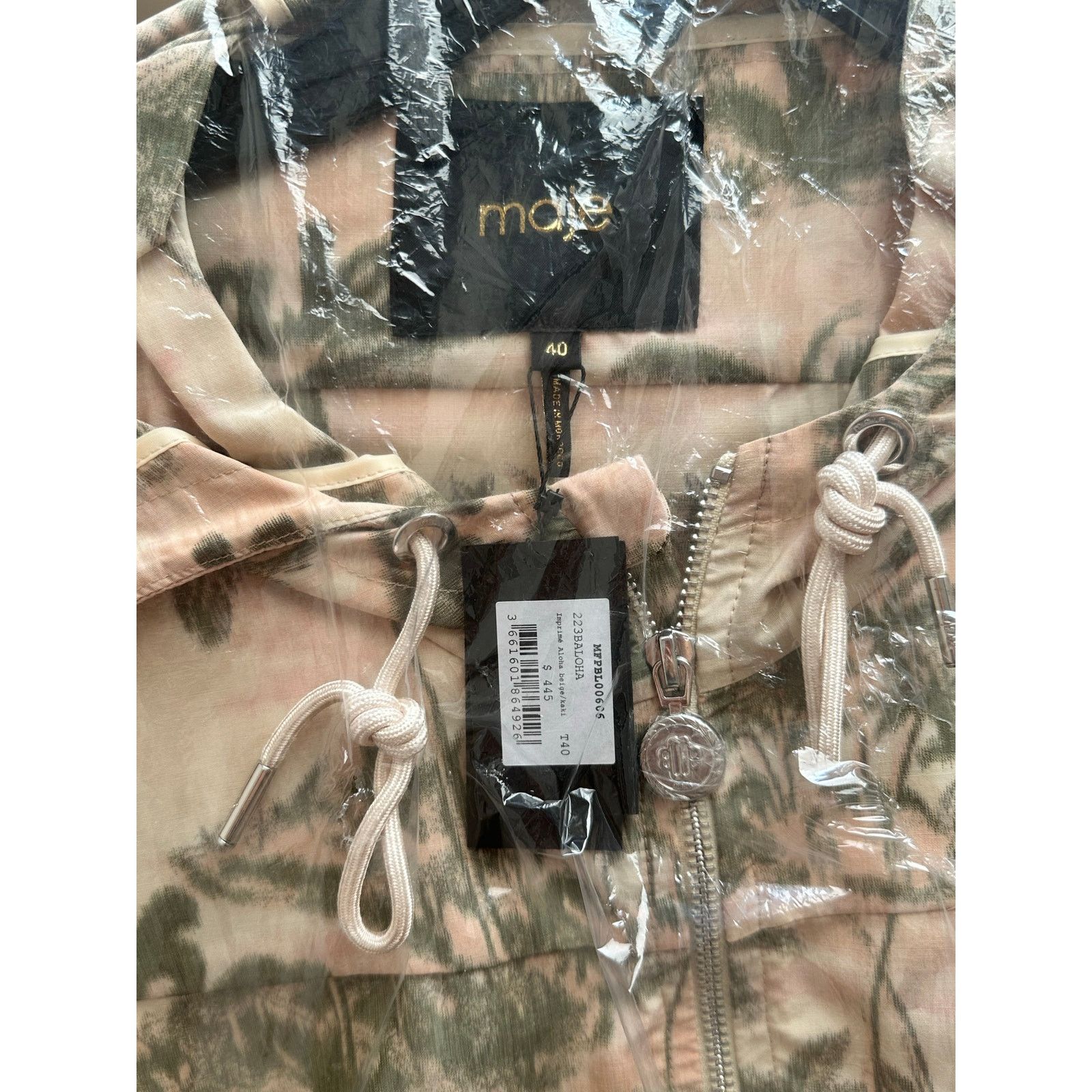 Maje NEW Maje Palm Tree Print Jacket size 40/ Large Size L / US 10 / IT 46 - 5 Thumbnail