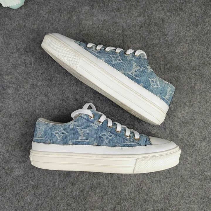 Louis Vuitton Louis Vuitton Stellar Denim Casual Sneakers -2508 Size US 5 / IT 35 - 7 Thumbnail