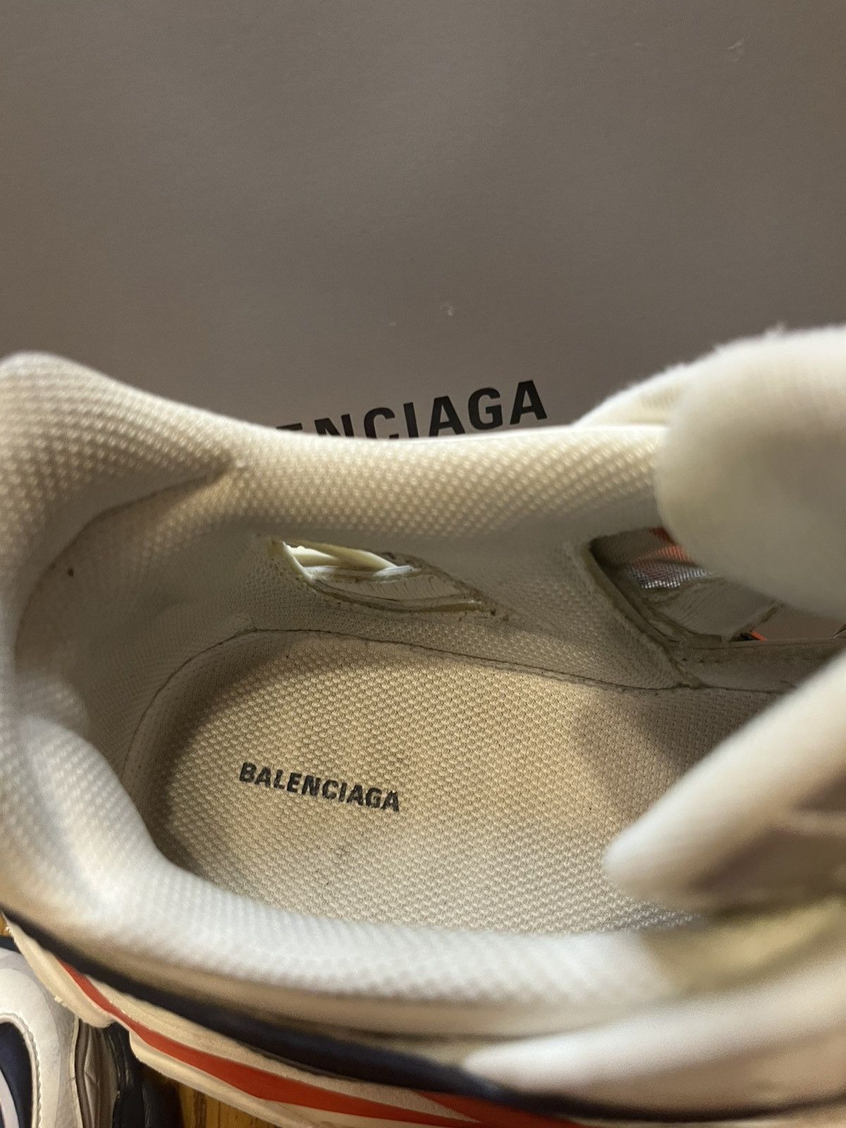 Balenciaga Balenciaga Track 2 Sneaker (White, Blue, Red) Size US 13 / EU 46 - 8 Thumbnail