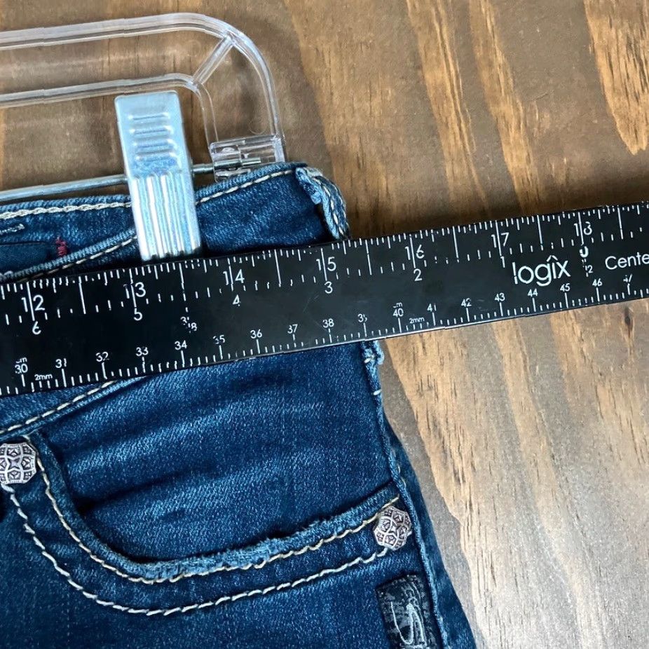 Vintage VINTAGE Silver Womens Jeans Capri Low Rise Stretch Blue Denim 30x23 Casual Size 30" / US 8 / IT 44 - 7 Thumbnail
