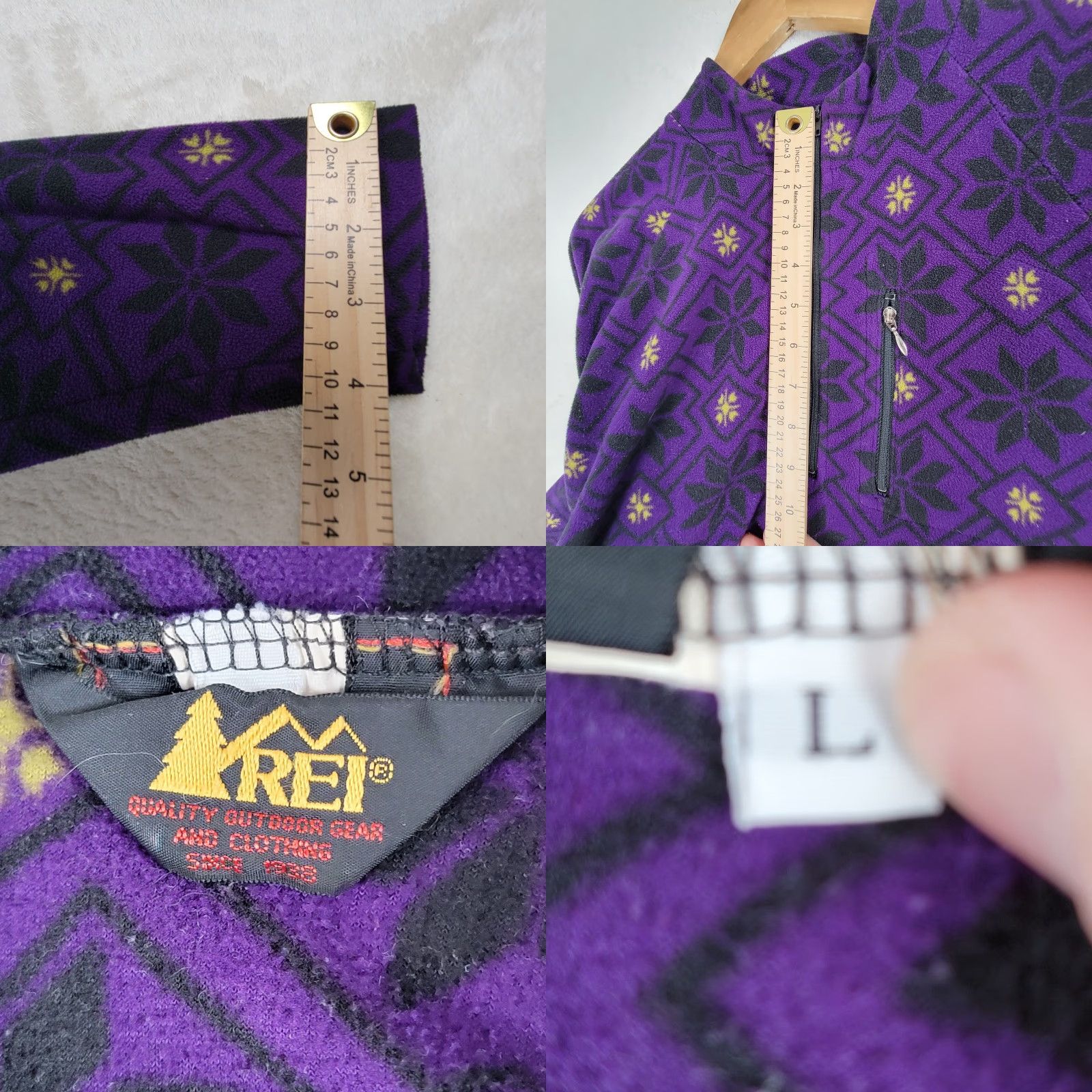 Vintage VINTAGE REI Purple Pullover Zip Fleece Sweater POLARTEC 1/4 Zip Women L Purple Pullover Size L / US 10 / IT 46 - 9 Thumbnail