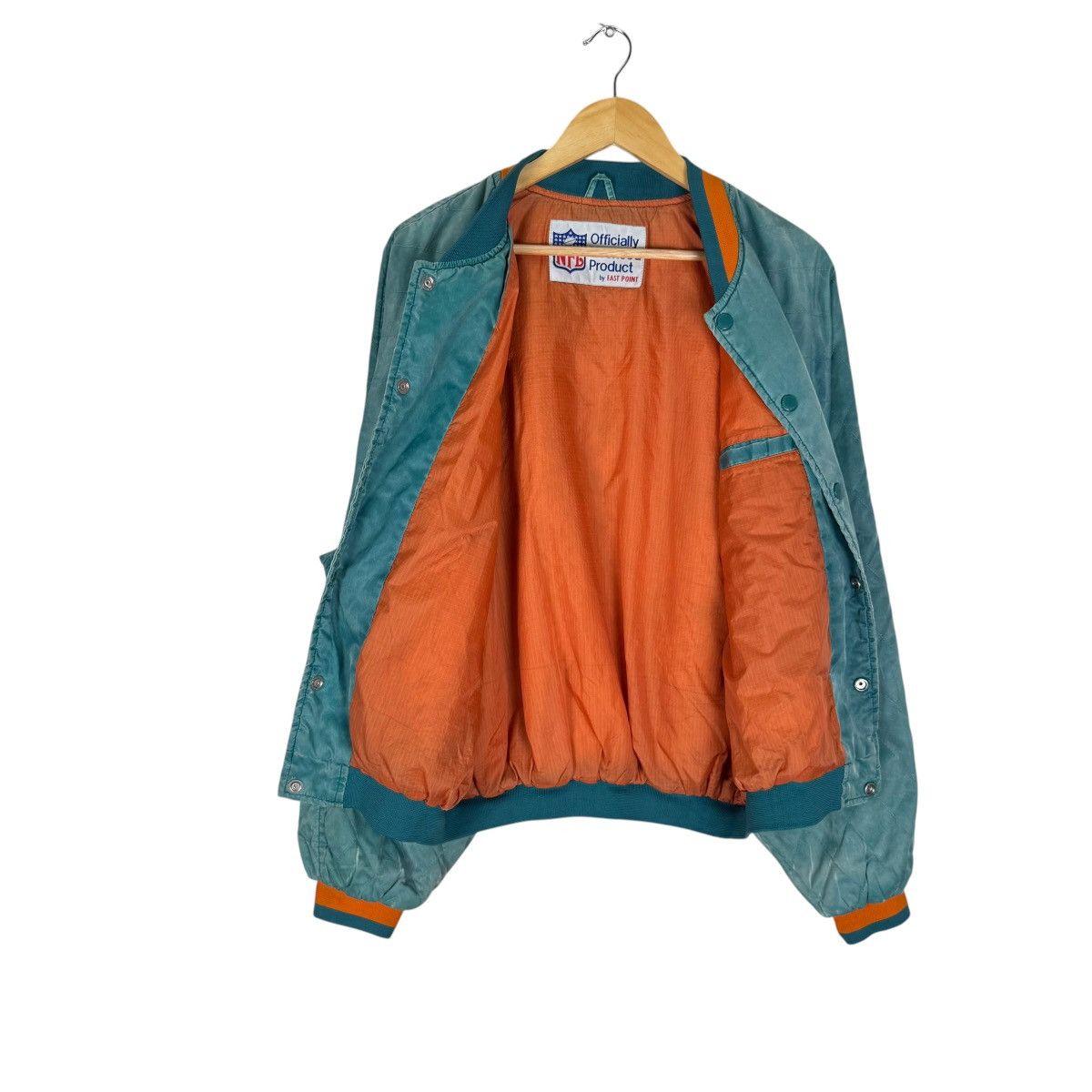 NFL 🌟VINTAGE 90s MIAMI DOLPHINS NFL BOMBER JACKET Size US M / EU 48-50 / 2 - 12 Thumbnail