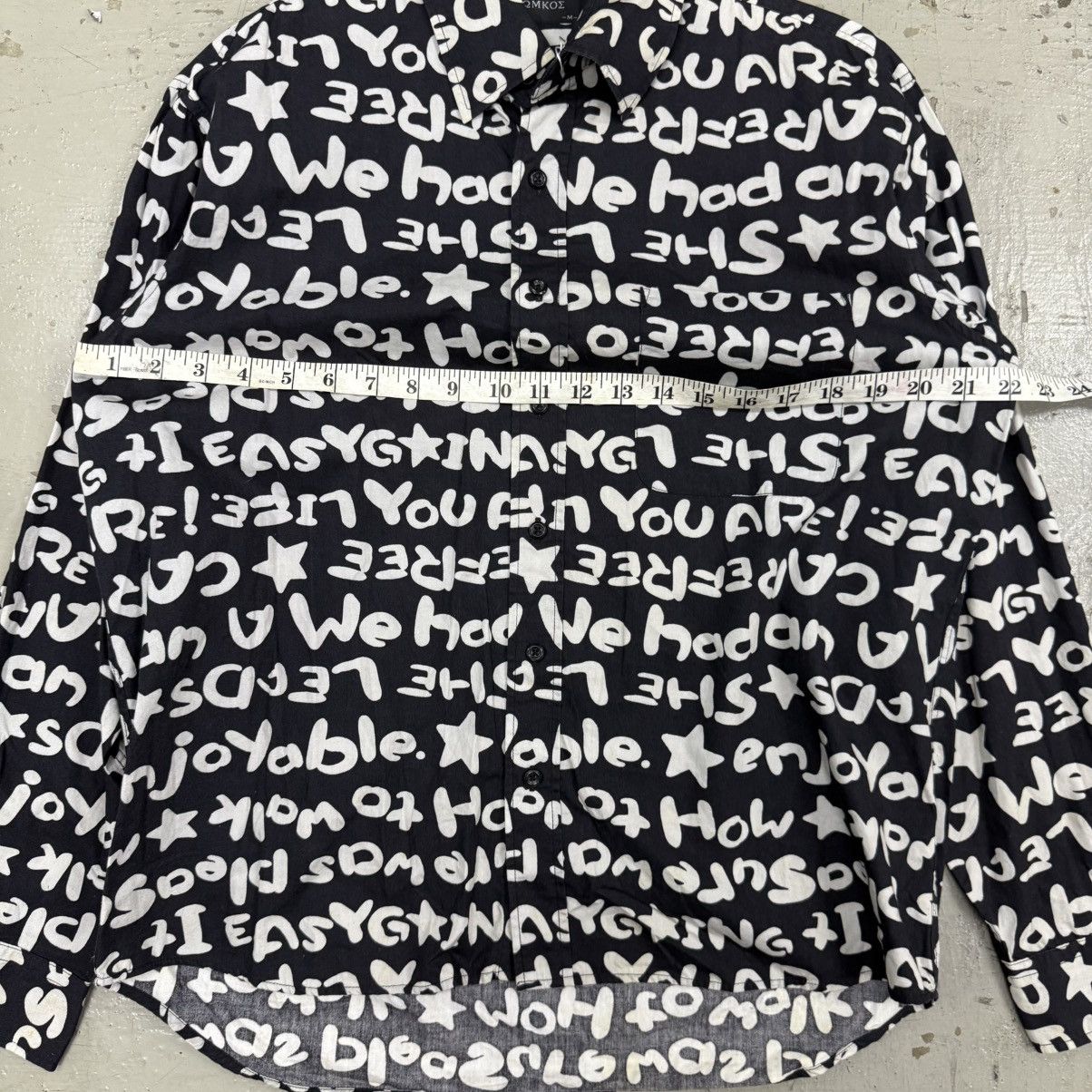 Japanese Brand Omkoe CDG My Energy Comes From Freedom Style Shirt Size US M / EU 48-50 / 2 - 3 Thumbnail