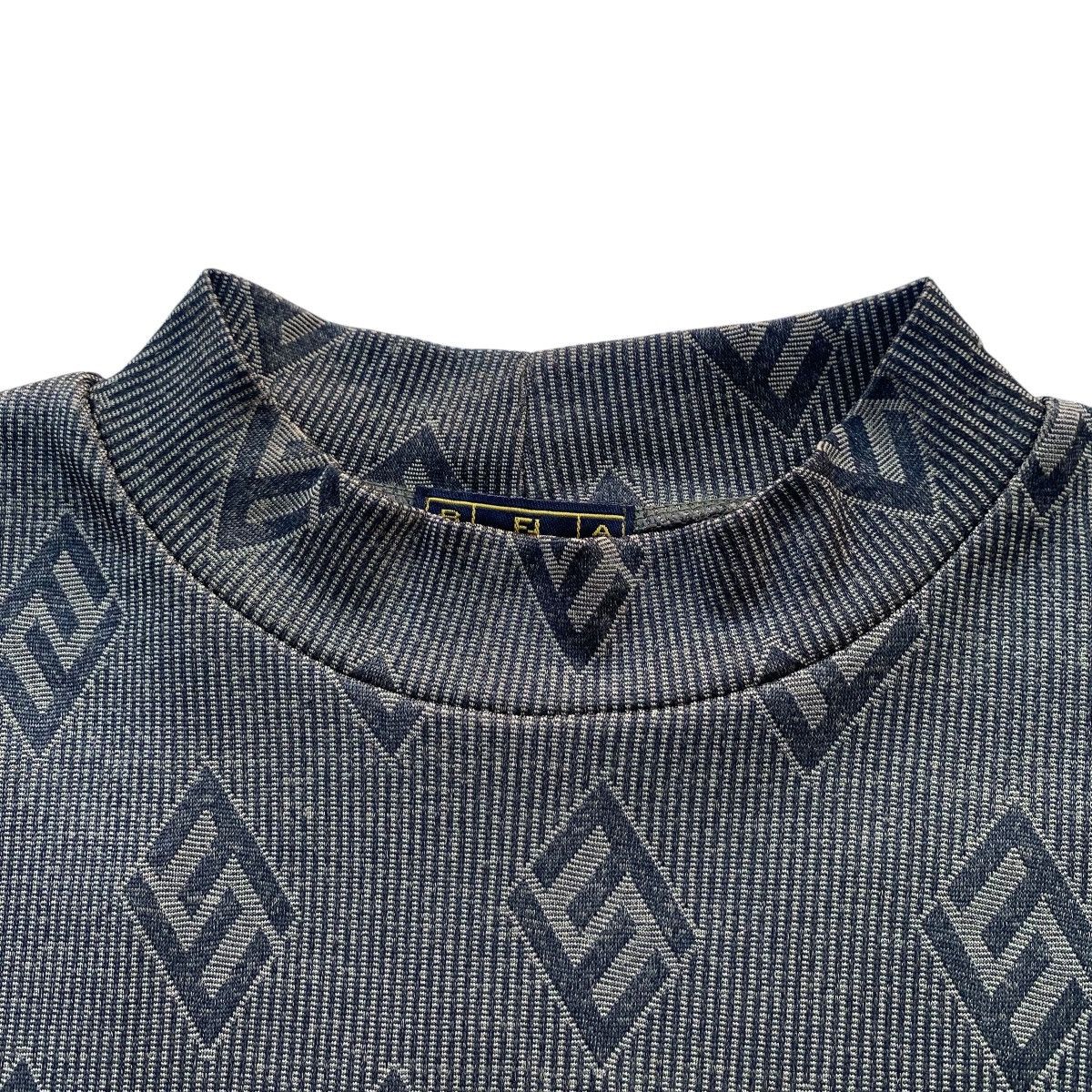 Fendi FENDI FF Full Monogram Zucca Print Mock Neck Top Long Sleeve Size S / US 4 / IT 40 - 9 Thumbnail