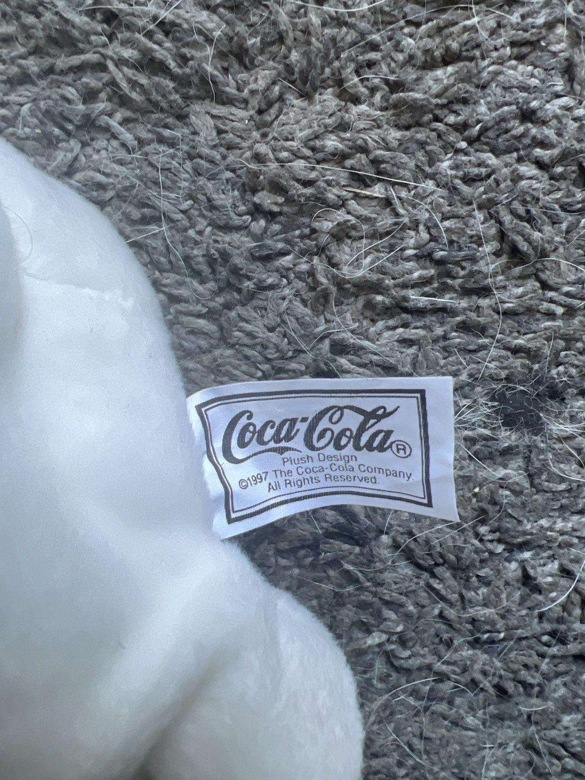 Coca Cola 1997 Coca-Cola Polar Bear In T-Shirt Bean Bag Plush Size ONE SIZE - 6 Thumbnail