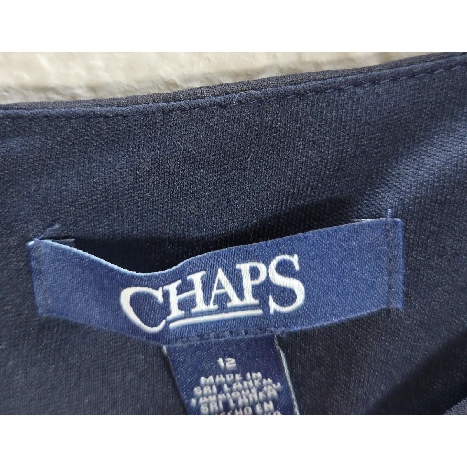 Chaps Chaps Blue Polka Dot Shift Dress Sheer Long Sleeve With Slit Formal Casual Sz 12 Size XL / US 12-14 / IT 48-50 - 3 Thumbnail