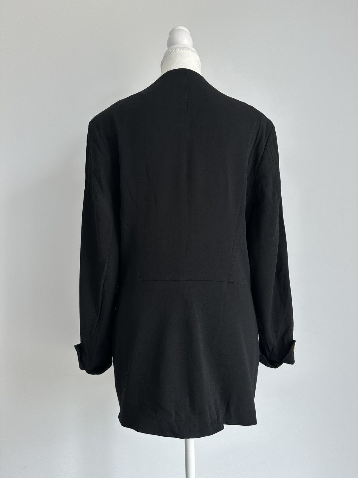 Jil Sander Vintage Jil Sander Black Wool Avant Garde Blazer Jacket Sz L Size M / US 6-8 / IT 42-44 - 5 Thumbnail