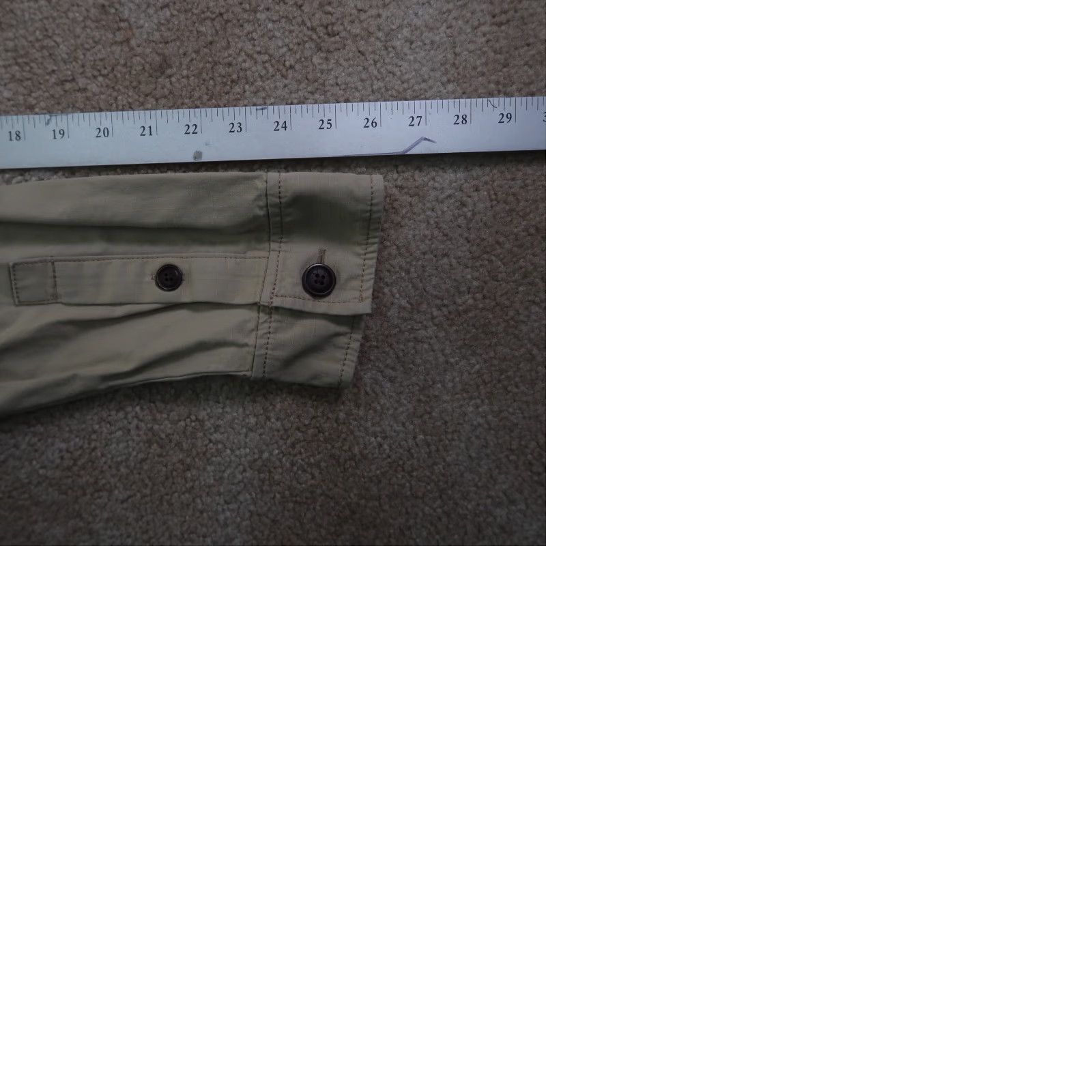 Lucky Brand Lucky Brand Platoon Shirt Jacket Mens XL Beige Solid Mid-Length Vintage No Size US XL / EU 56 / 4 - 9 Thumbnail