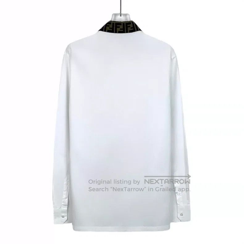 Fendi Fendi size 38 White Collar Monogram Cotton Lapel Single Bre Size US S / EU 44-46 / 1 - 2 Thumbnail