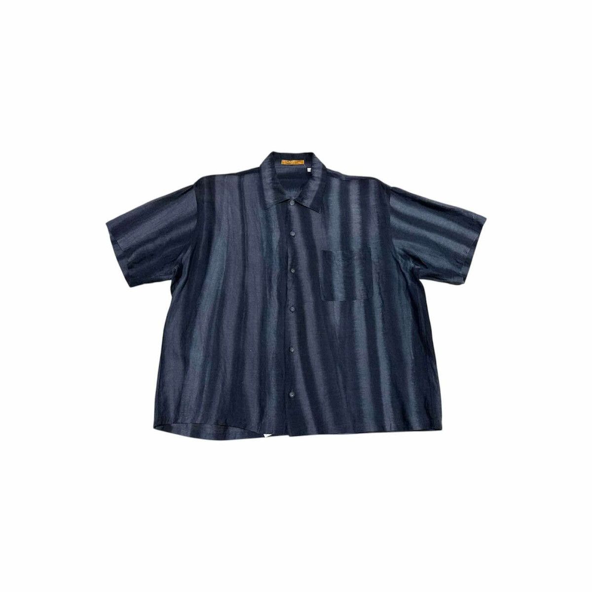 Lancel 🔥Nice Vintage Lancel Rayon Striped Shirt Short Sleeve 90s Size US L / EU 52-54 / 3 - 3 Thumbnail