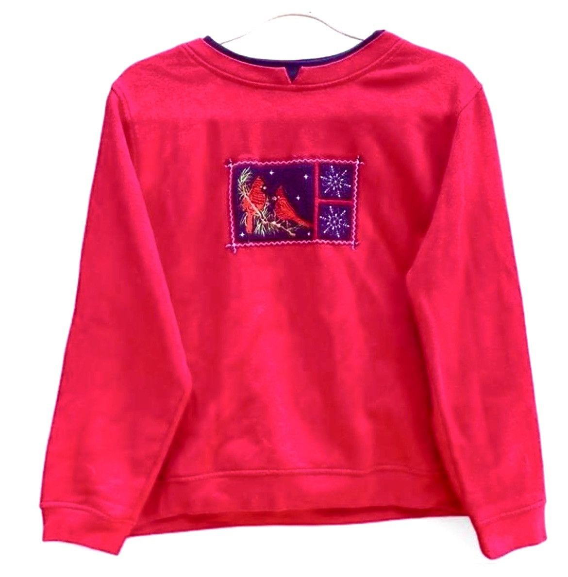 Vintage Vintage Shenanigans PXL Red Sweatshirt Embroidered Cardinals Size XL / US 12-14 / IT 48-50 - 3 Thumbnail