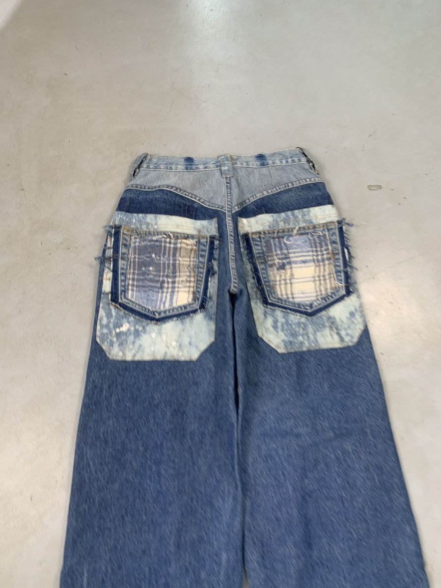 Levi's upcycled acid wash distressed baggy fit denim Size US 28 / EU 44 - 7 Thumbnail