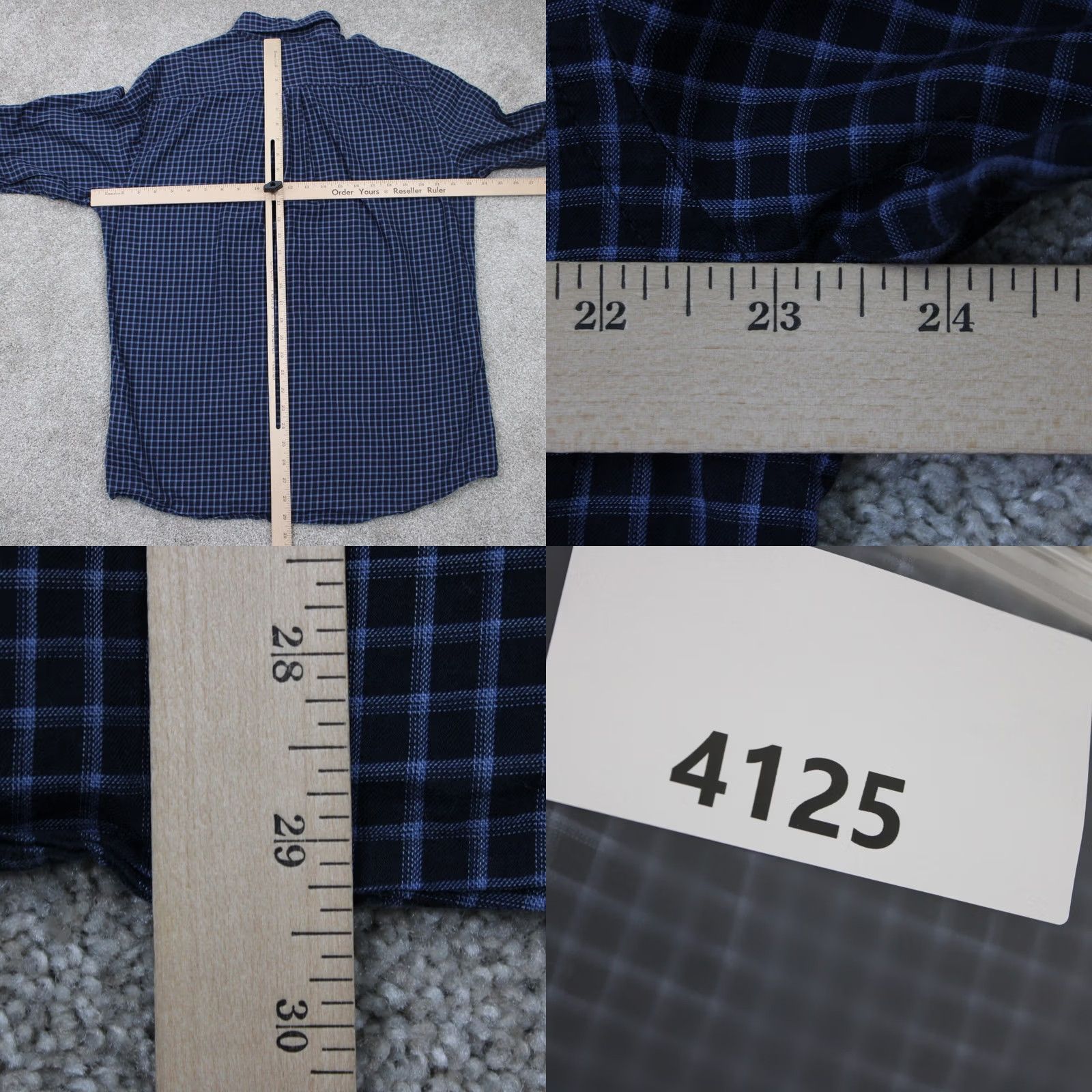 Rodd & Gunn Rodd & Gunn Shirt Mens XL Blue Leggiuno Cotton L/S Button-Up Check Knit? (rephrase) Size US XL / EU 56 / 4 - 9 Thumbnail