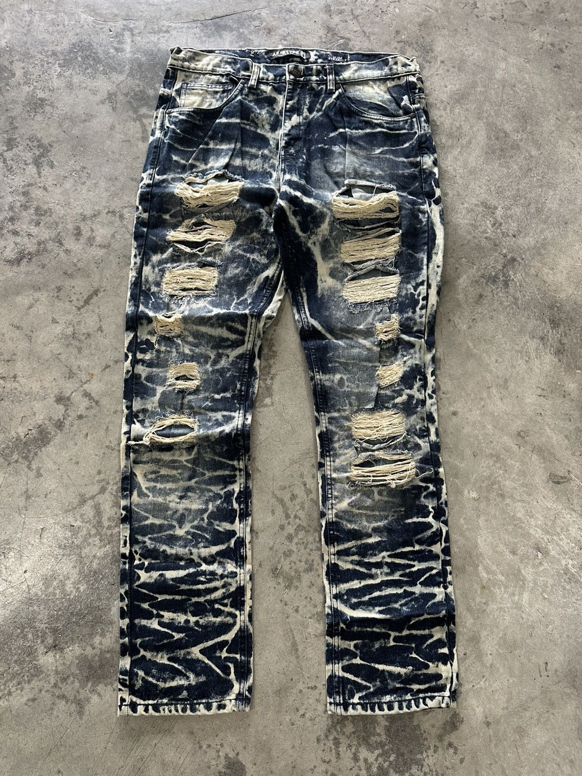 Tornado Mart Arketype Distress Jeans Size US 38 / EU 54 - 1 Thumbnail