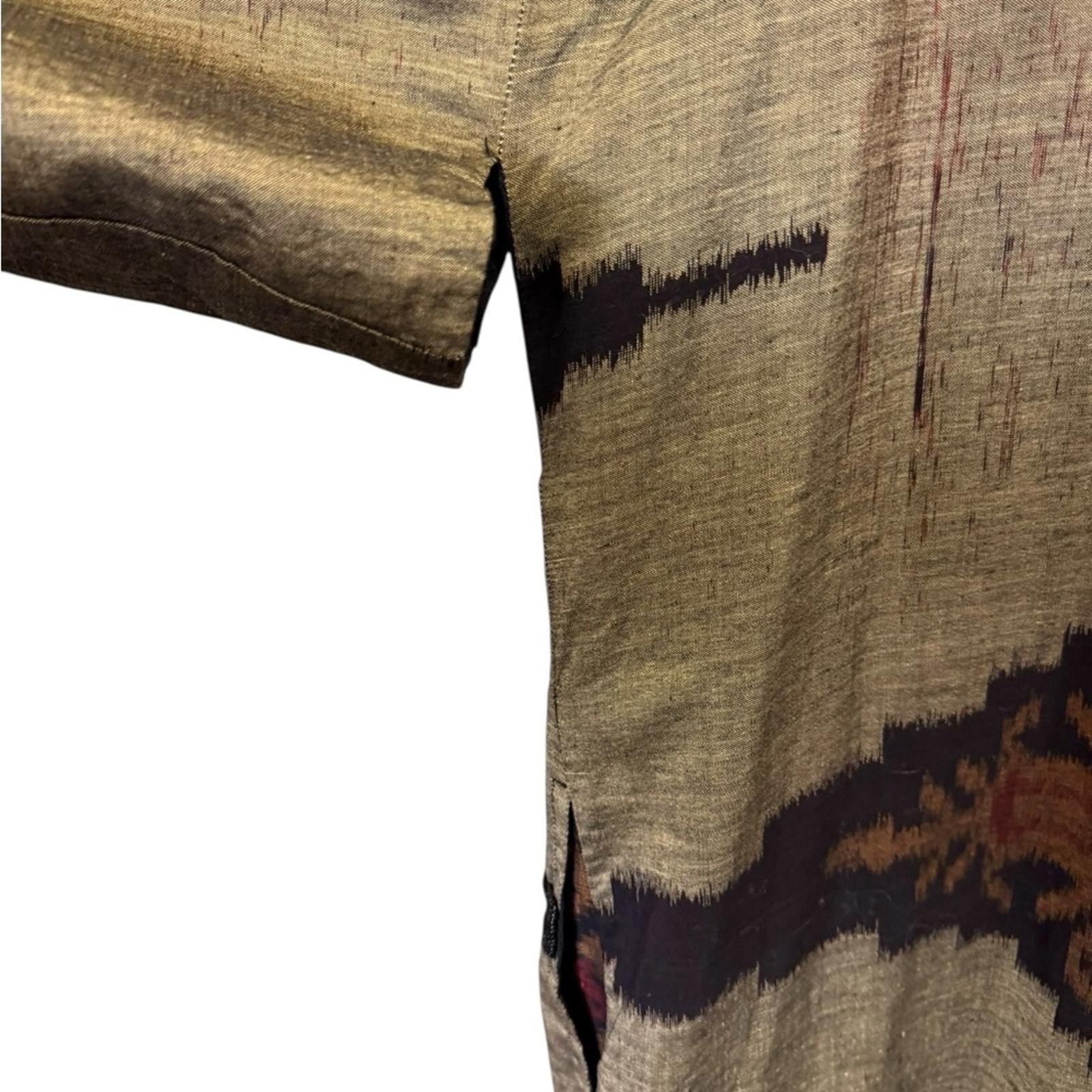 Other Raw Silk and Hand Beaded Ikat Women's Kimono Jacket sz O/S Size ONE SIZE - 6 Thumbnail
