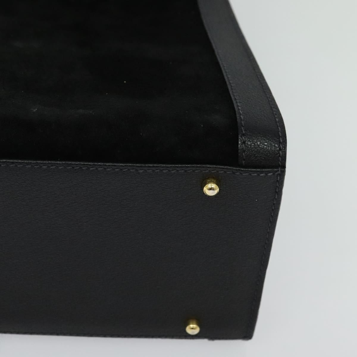 Gucci GUCCI Bamboo Hand Bag Suede Black Gold 002 1095 002 1095 Size ONE SIZE - 11 Thumbnail