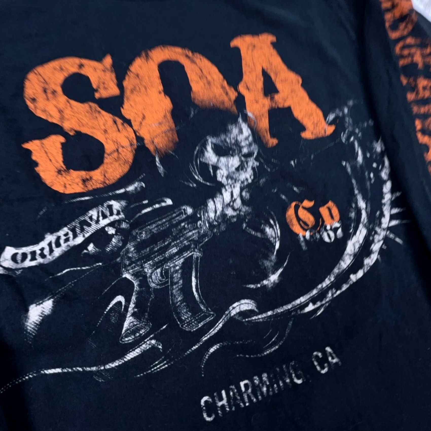 Vintage Sons Of Anarchy Shirt Men Small Black Biker Tee Grim Reaper Size US S / EU 44-46 / 1 - 4 Thumbnail
