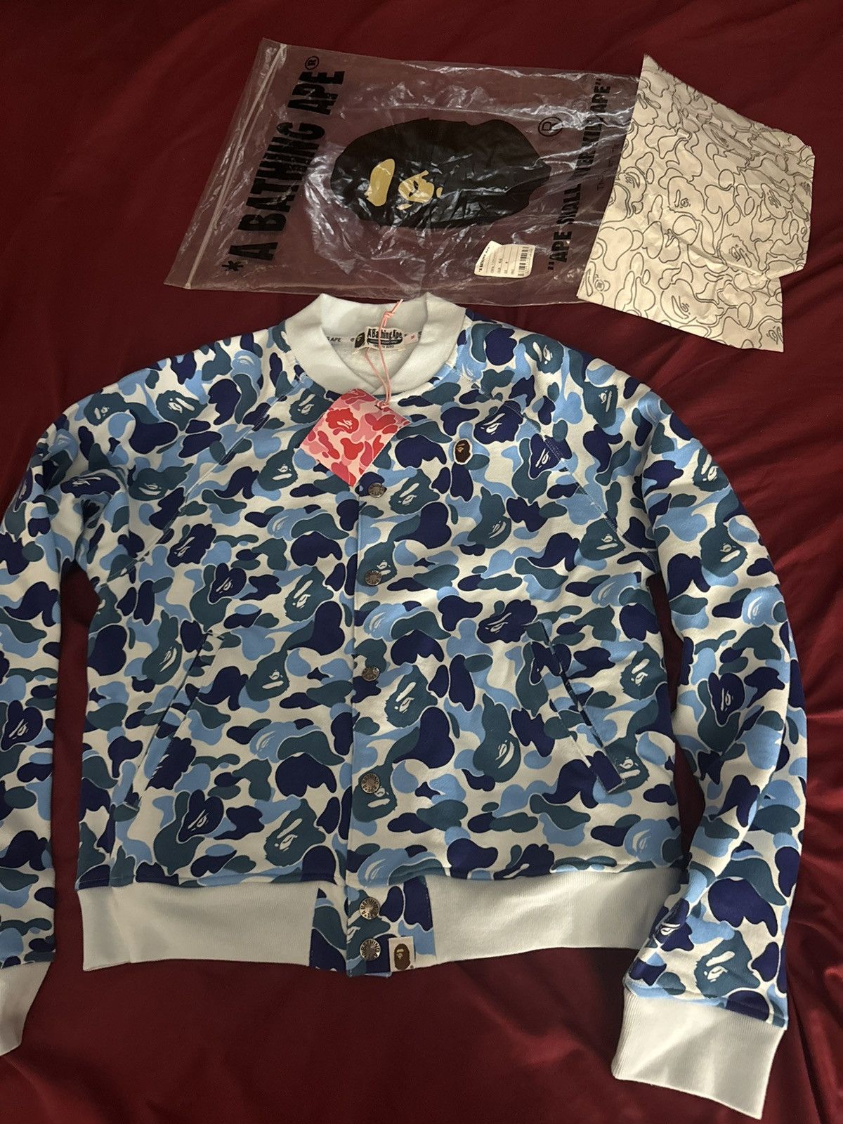 Bape ABC CAMO SWEAT VARSITY JACKET LADIES Size M / US 6-8 / IT 42-44 - 1 Thumbnail