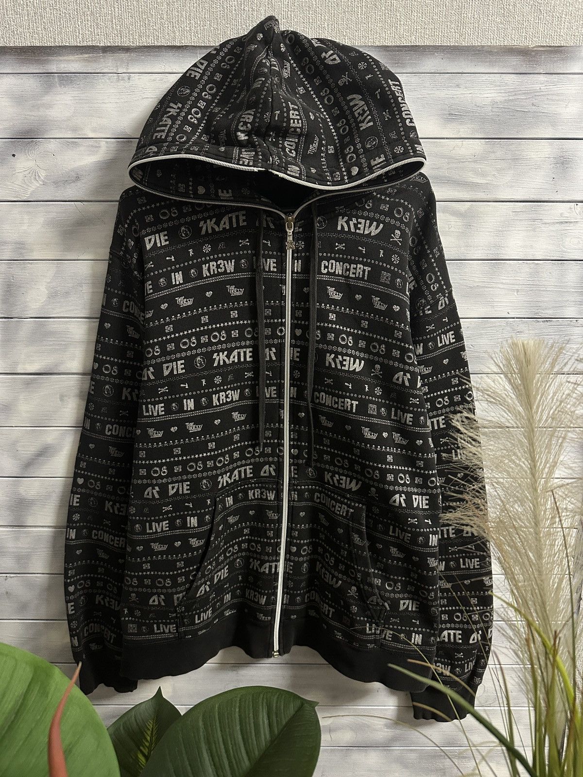 KREW × Streetwear Rare Vintage Zip Hoodie KREW Skateboards All  display picture 1