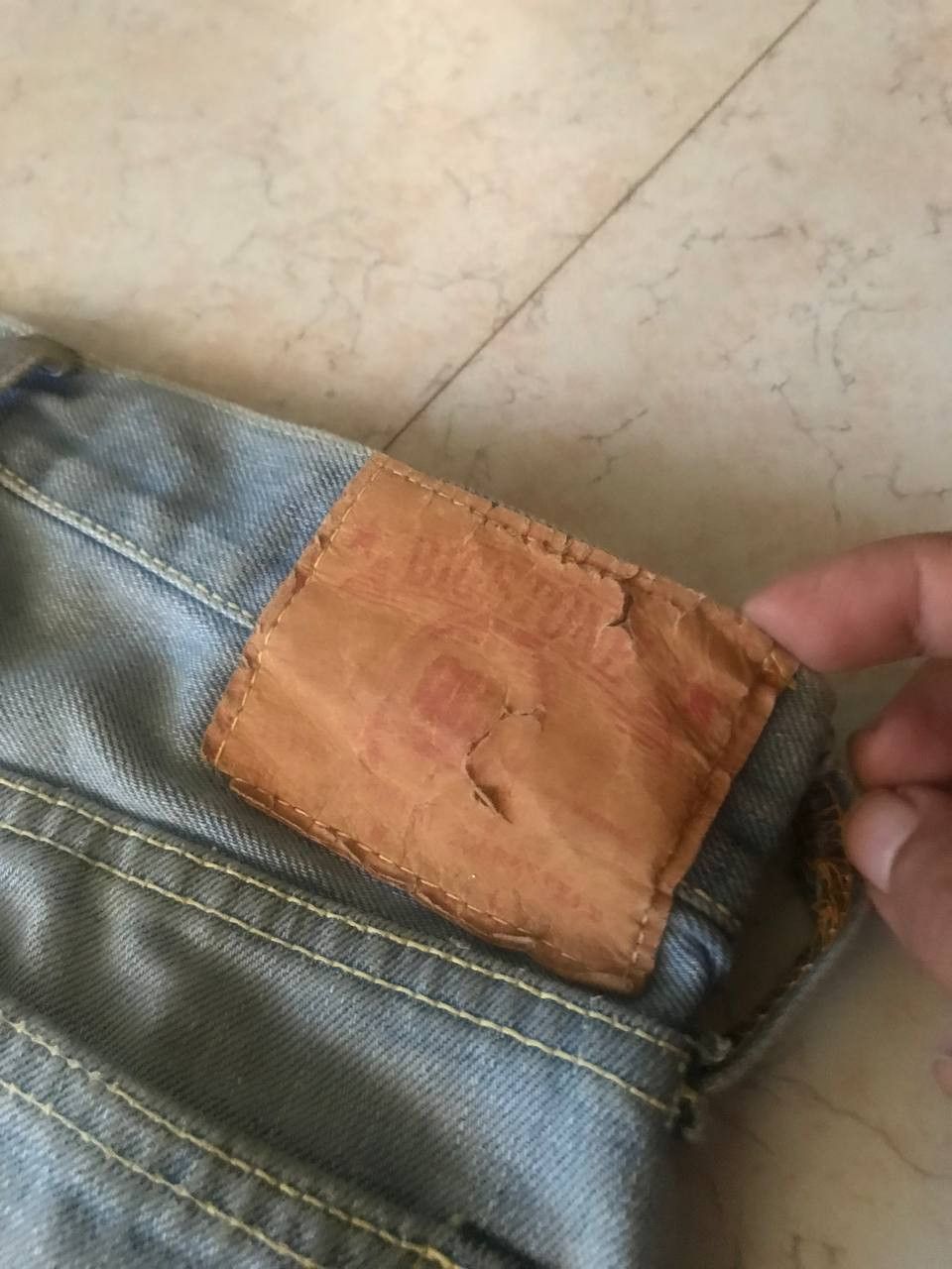 If Six Was Nine × Vintage Vintage 70s Bigstone Flared Washed Denim Size US 28 / EU 44 - 6 Thumbnail