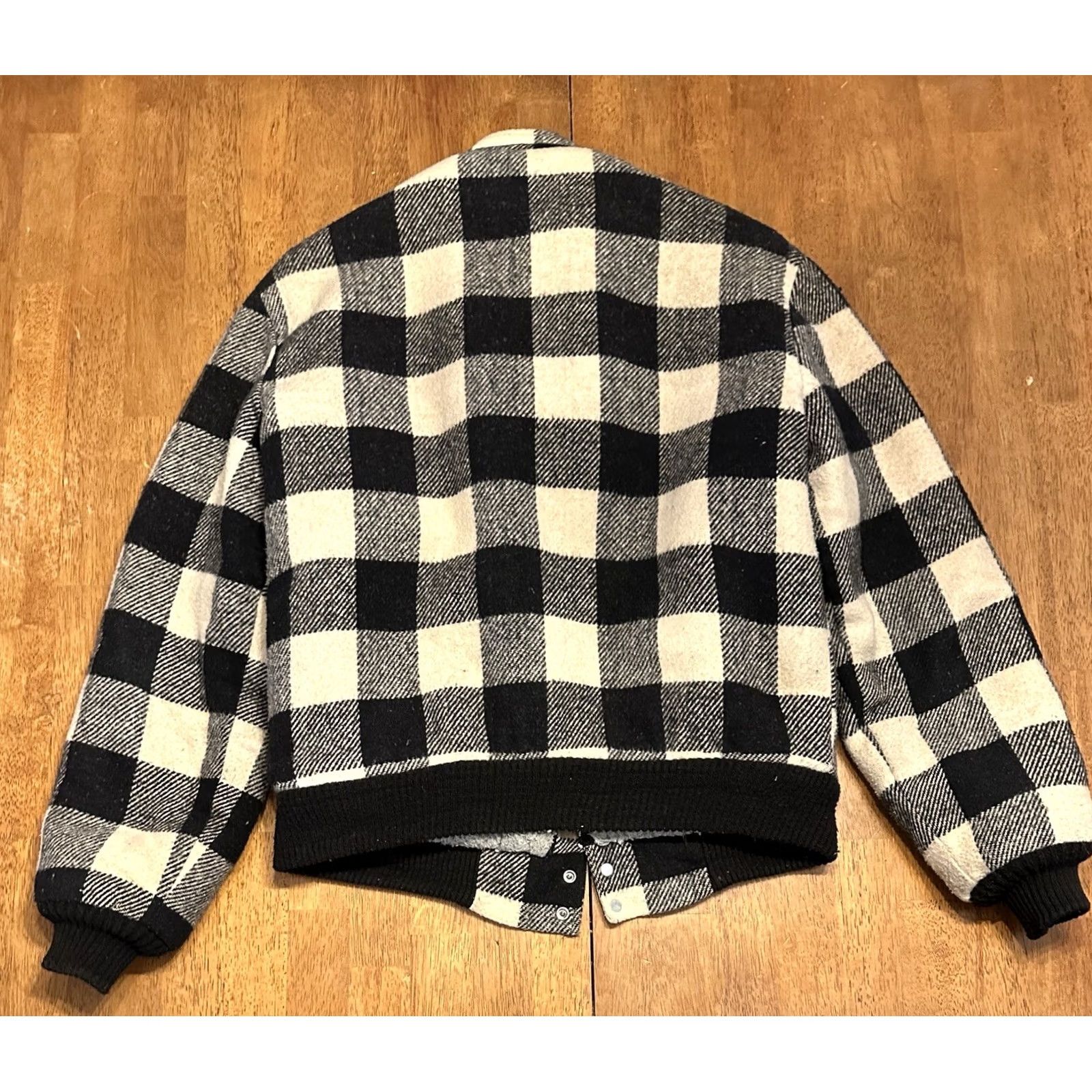 Vintage VINTAGE Lakeshire Wool Jacket Sherpa Lined Women’s Large Full Zip Unisex Adults L Black 80s Basic Jacket Mens Womens Size L / US 10 / IT 46 - 2 Thumbnail
