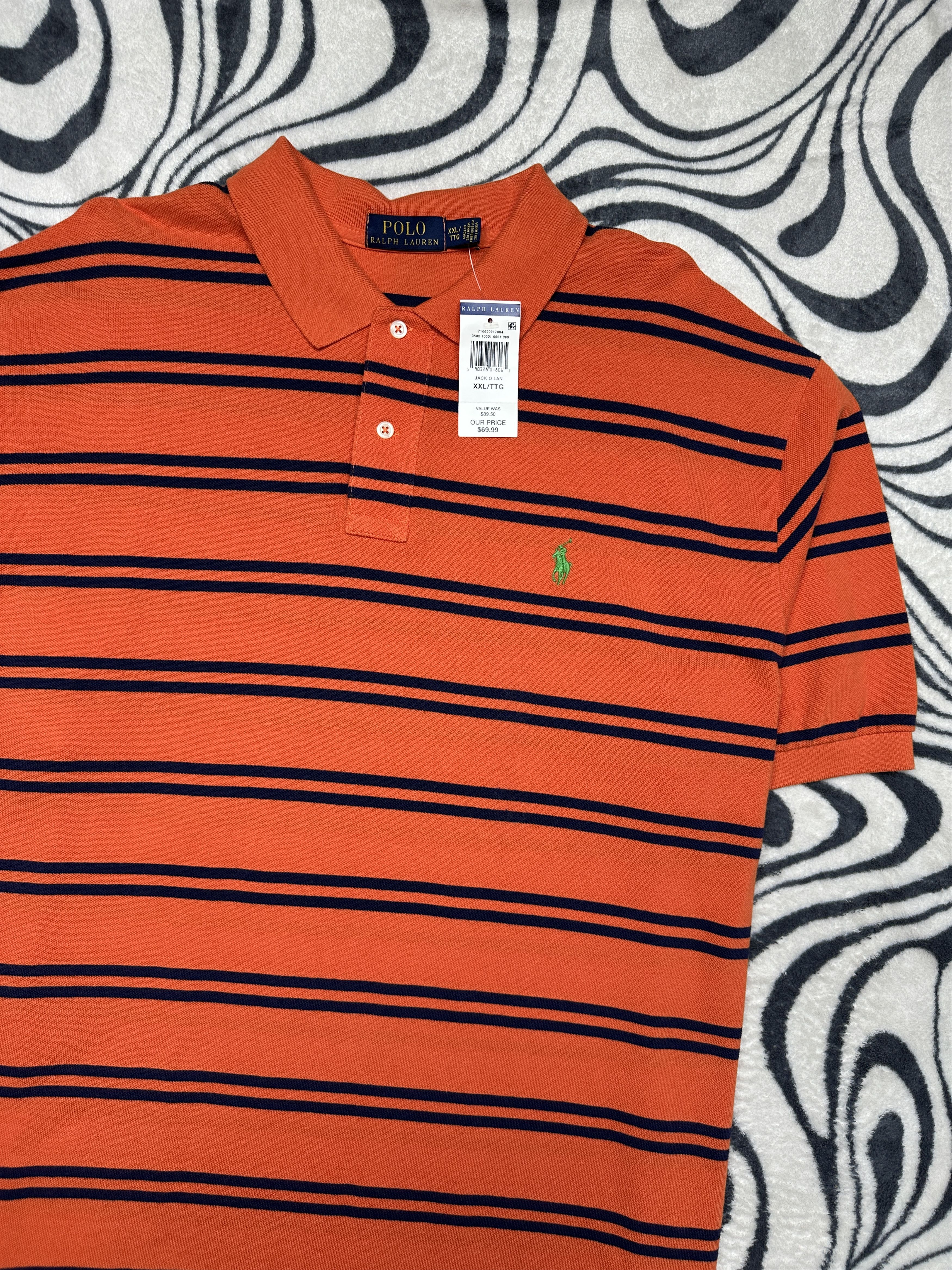Polo Ralph Lauren NEW Polo Ralph Lauren Mens Striped Polo Shirt Size US XXL / EU 58 / 5 - 2 Thumbnail