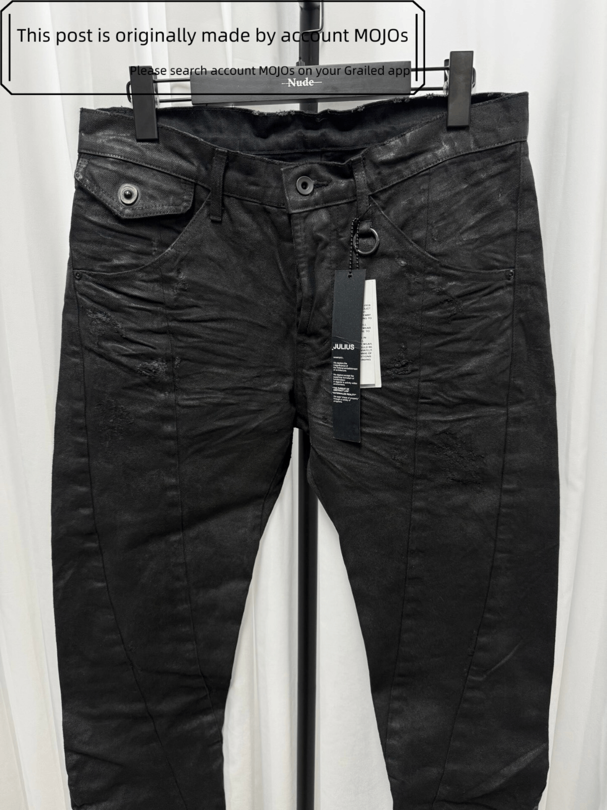 Julius Sz 2 Julius 7 Retro 09AW Waxed Denim mojos45 Size US 30 / EU 46 - 2 Thumbnail
