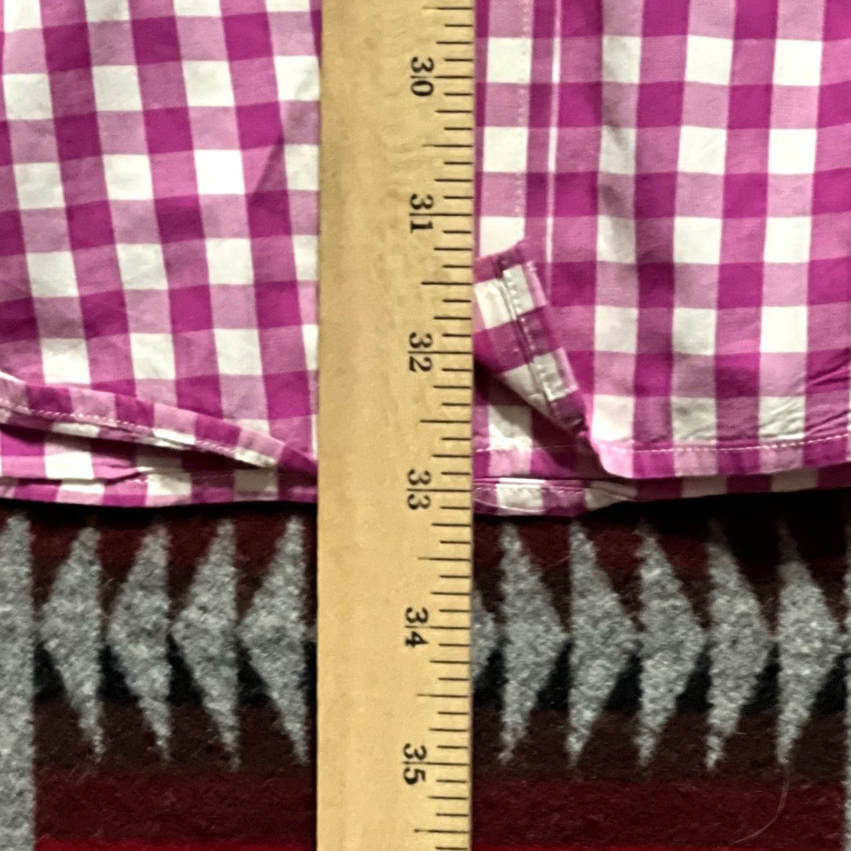 J.McLaughlin J. McLaughlin Shirt Mens Large Pink Check Button Up Long Sleeve Size US L / EU 52-54 / 3 - 5 Thumbnail