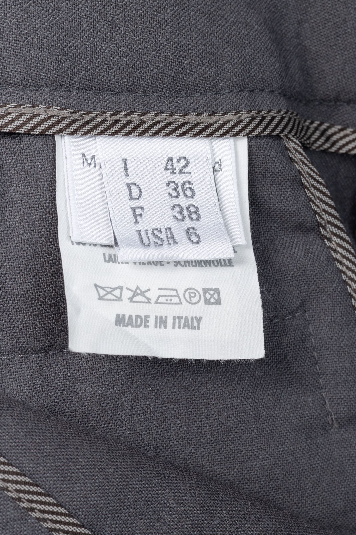 Brunello Cucinelli Brunello Cucinelli Grey Wool Double-Button-Fly Trousers Size 28" / US 6 / IT 42 - 10 Thumbnail