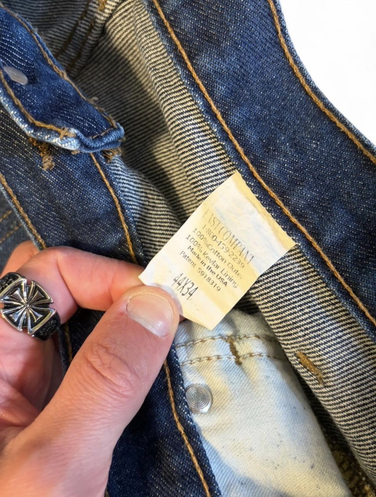 Vintage DRAGON JEANS INSANLY FAT AND INSULATED DENIM 44x34 Size US 44 / EU 60 - 4 Thumbnail